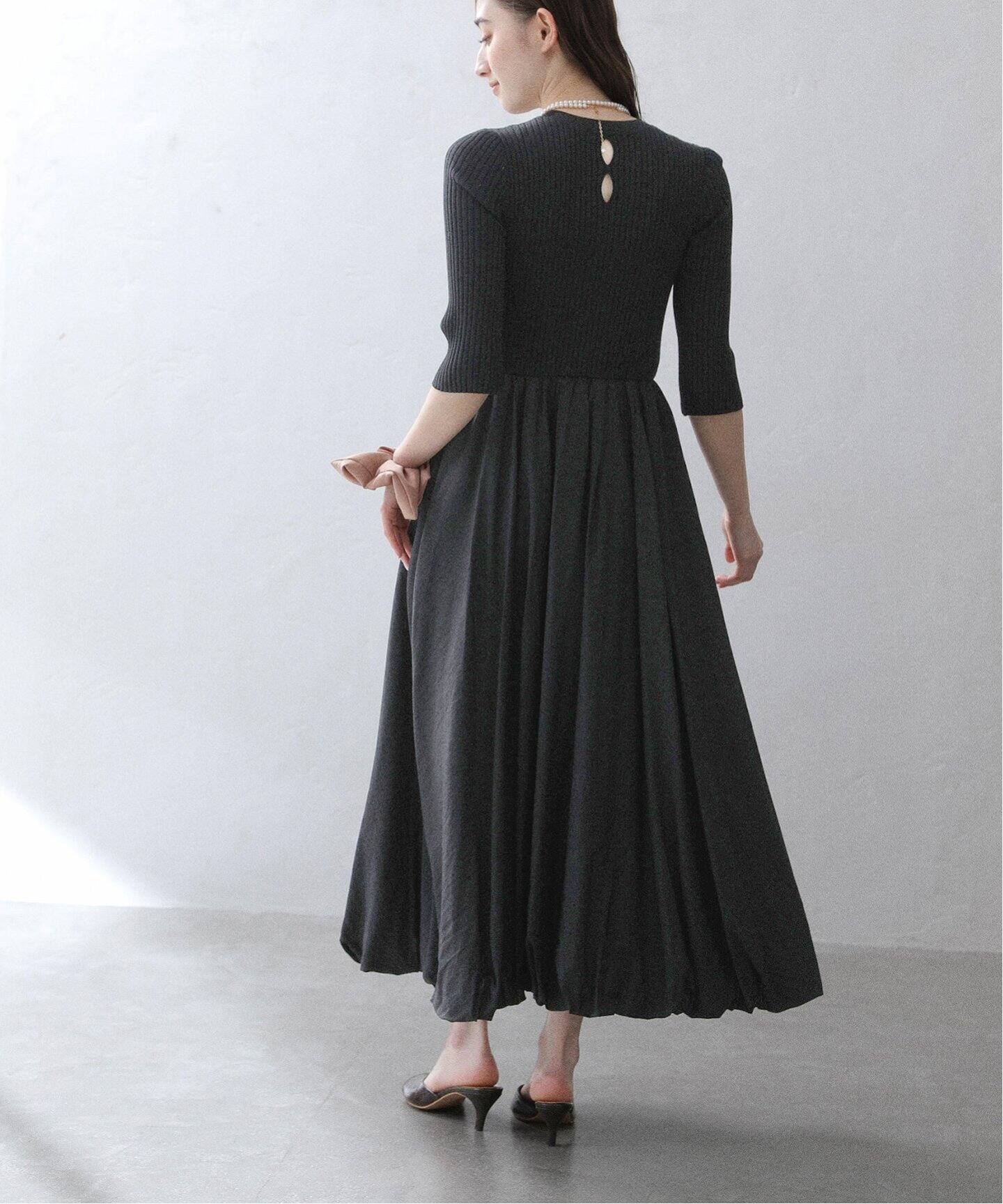 定価4.2万 未使用 トゥービーシック バルーンスリーブ ティアードワンピース Futier Land ワンピース ロング丈 マキシ丈 バルーン袖