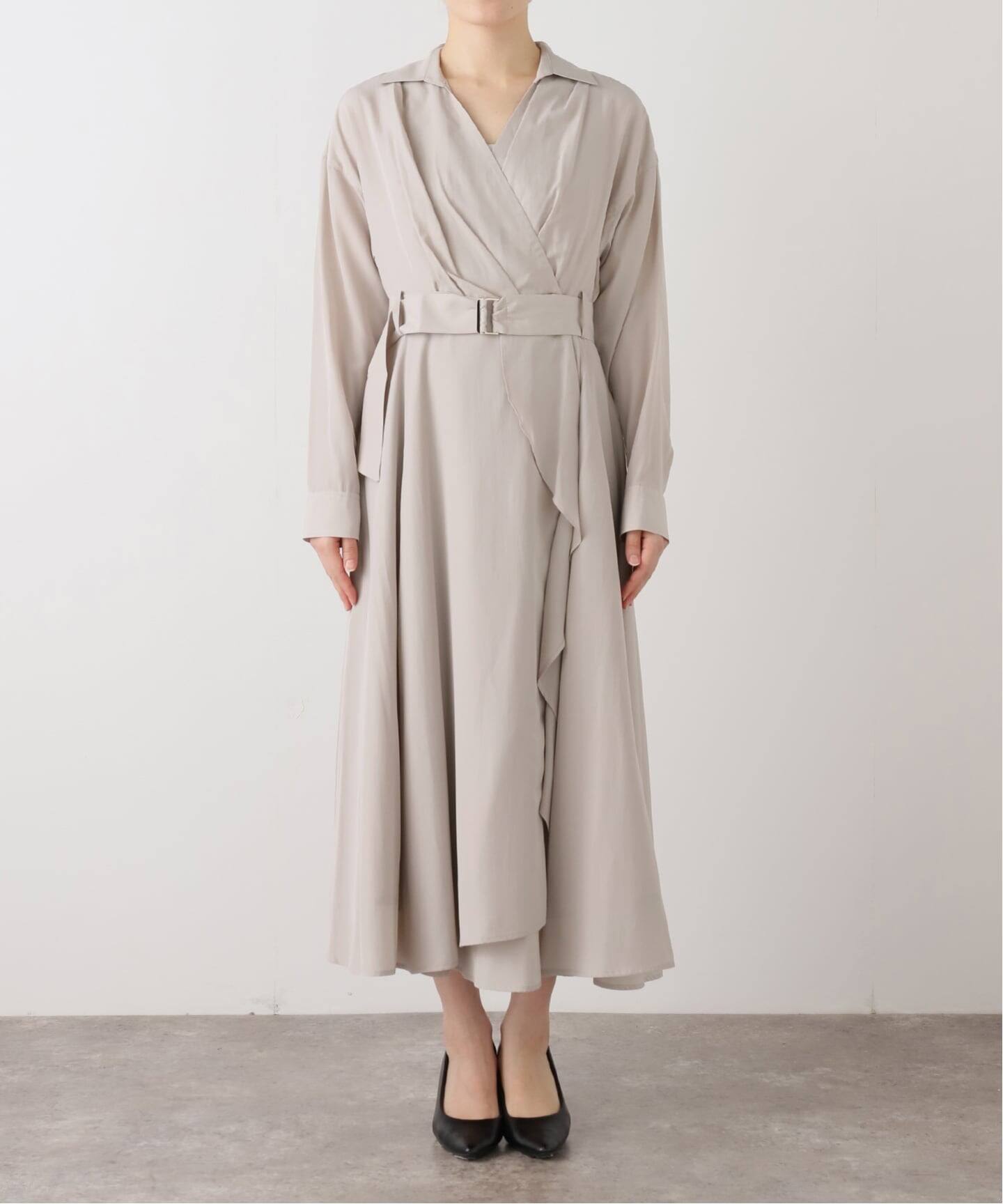 ラ トータリテ（La TOTALITE）/【洗える】カシュクールシャツワンピース 洗える】カシュクールシャツワンピース（ワンピース）｜La Totalite