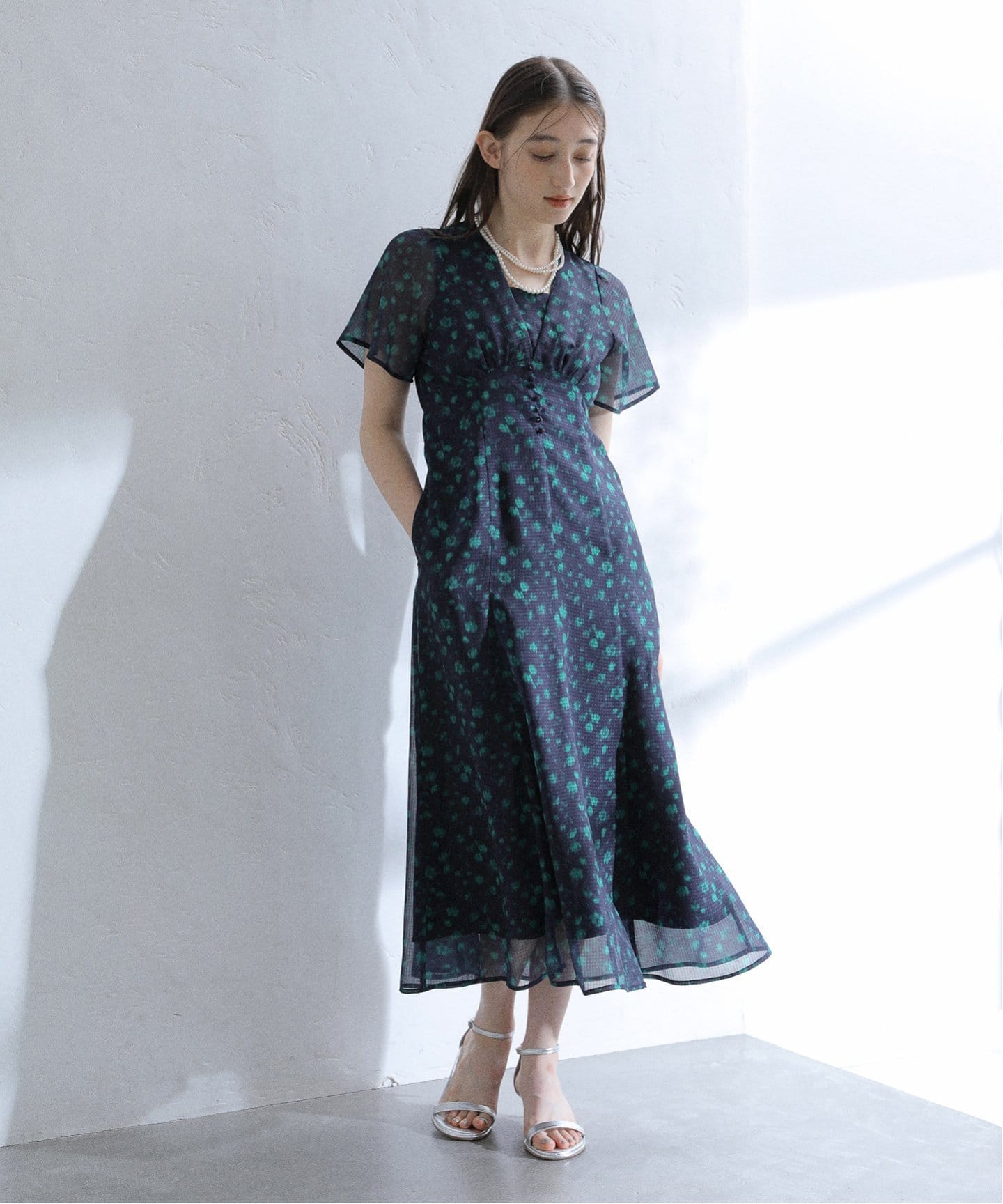新品未使用　ラトータリテ　ワンピース 洗える】プリントワンピース（ワンピース）｜La Totalite（ラ