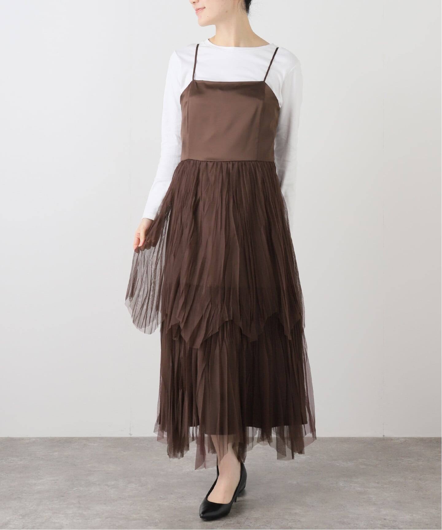 洗える】プリーツキャミソール（ワンピース）｜La Totalite（ラ 