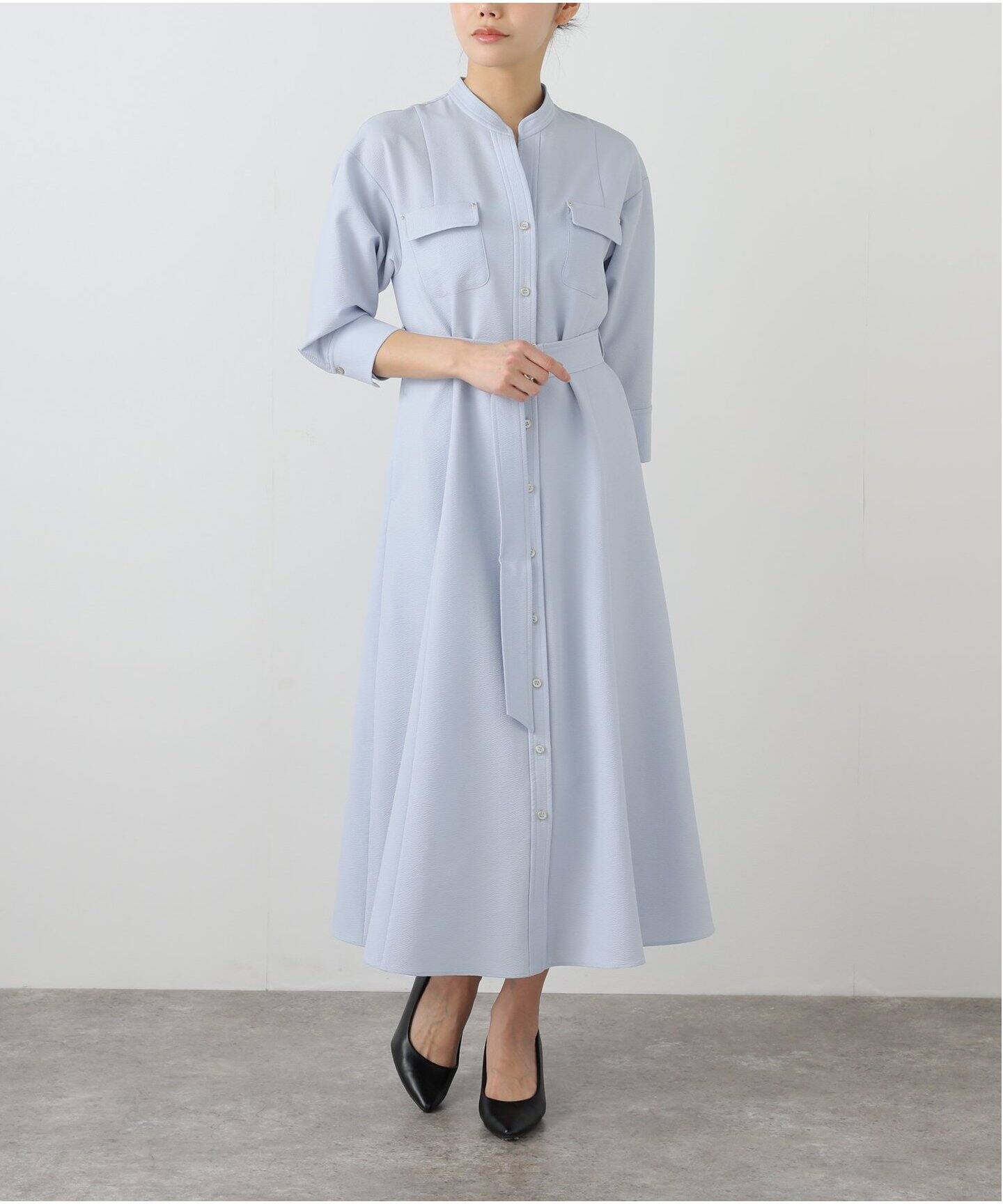洗える】ポケットシャツワンピース（ワンピース）｜La Totalite（ラ