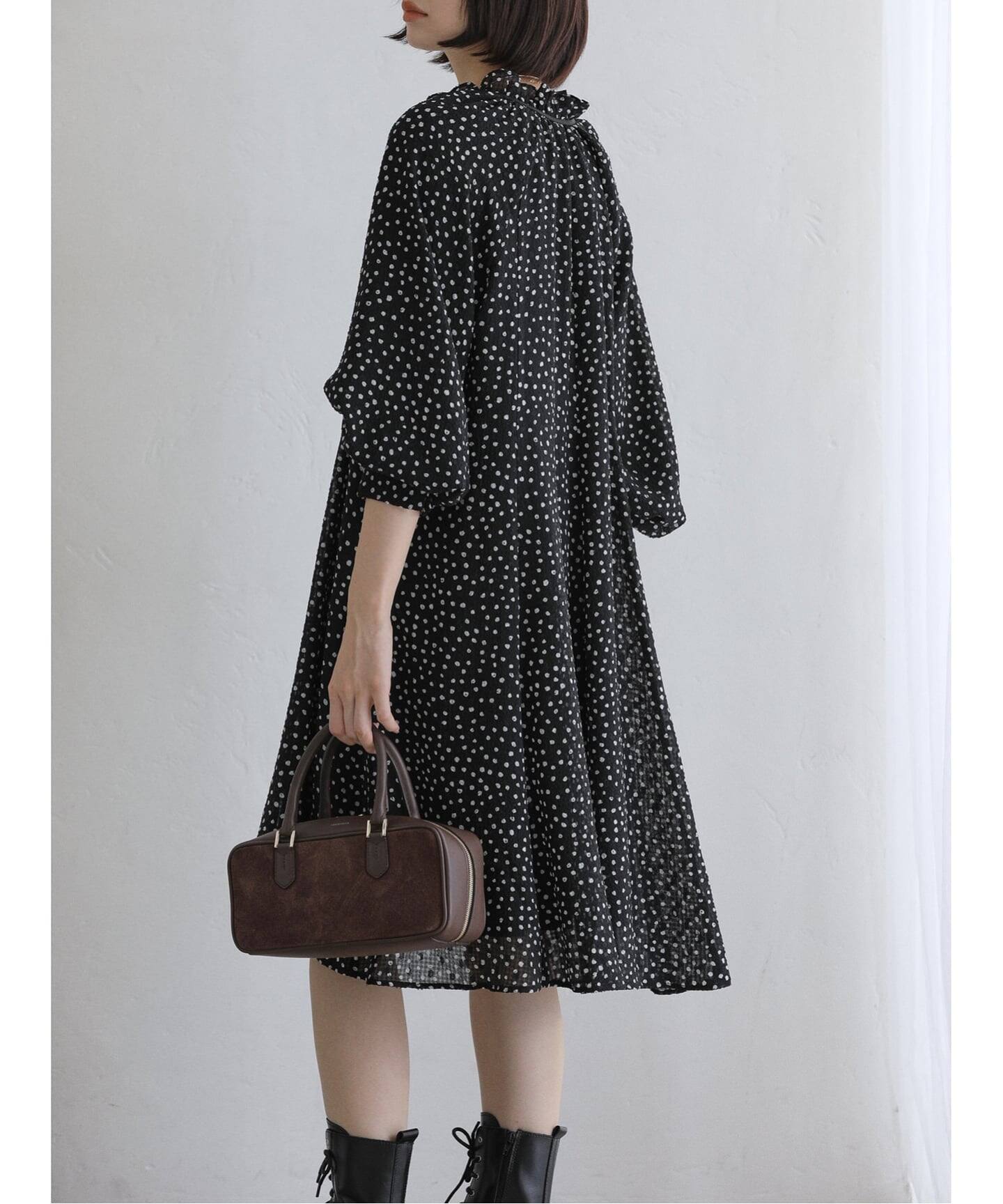 洗える】ドットミニワンピース（ワンピース）｜La Totalite（ラ