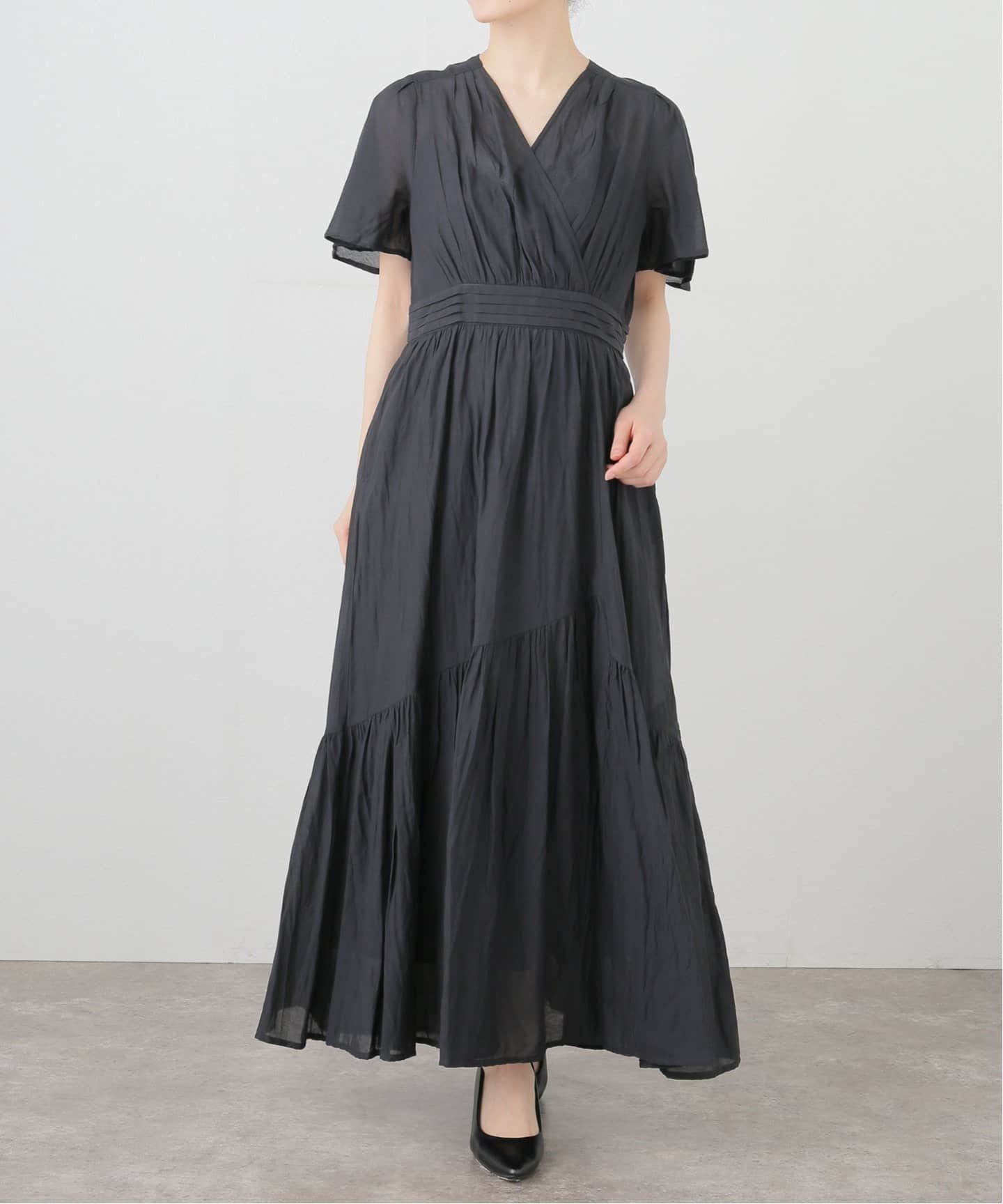 LaTotalite 【洗える】カシュクールワンピース　ピンクB ラ トータリテ La Totalite 【洗える】カシュクールシャツ