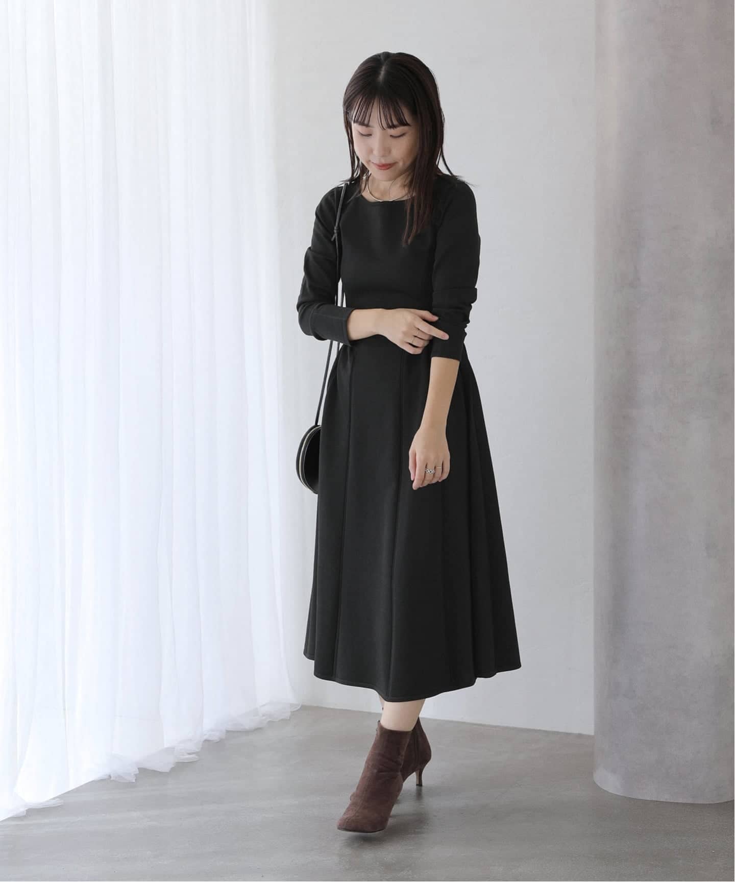 フィットフレアニットワンピース（ワンピース）｜La Totalite（ラ