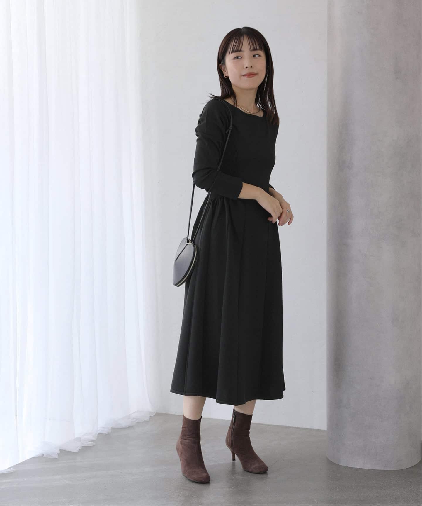 フィットフレアニットワンピース（ワンピース）｜La Totalite（ラ