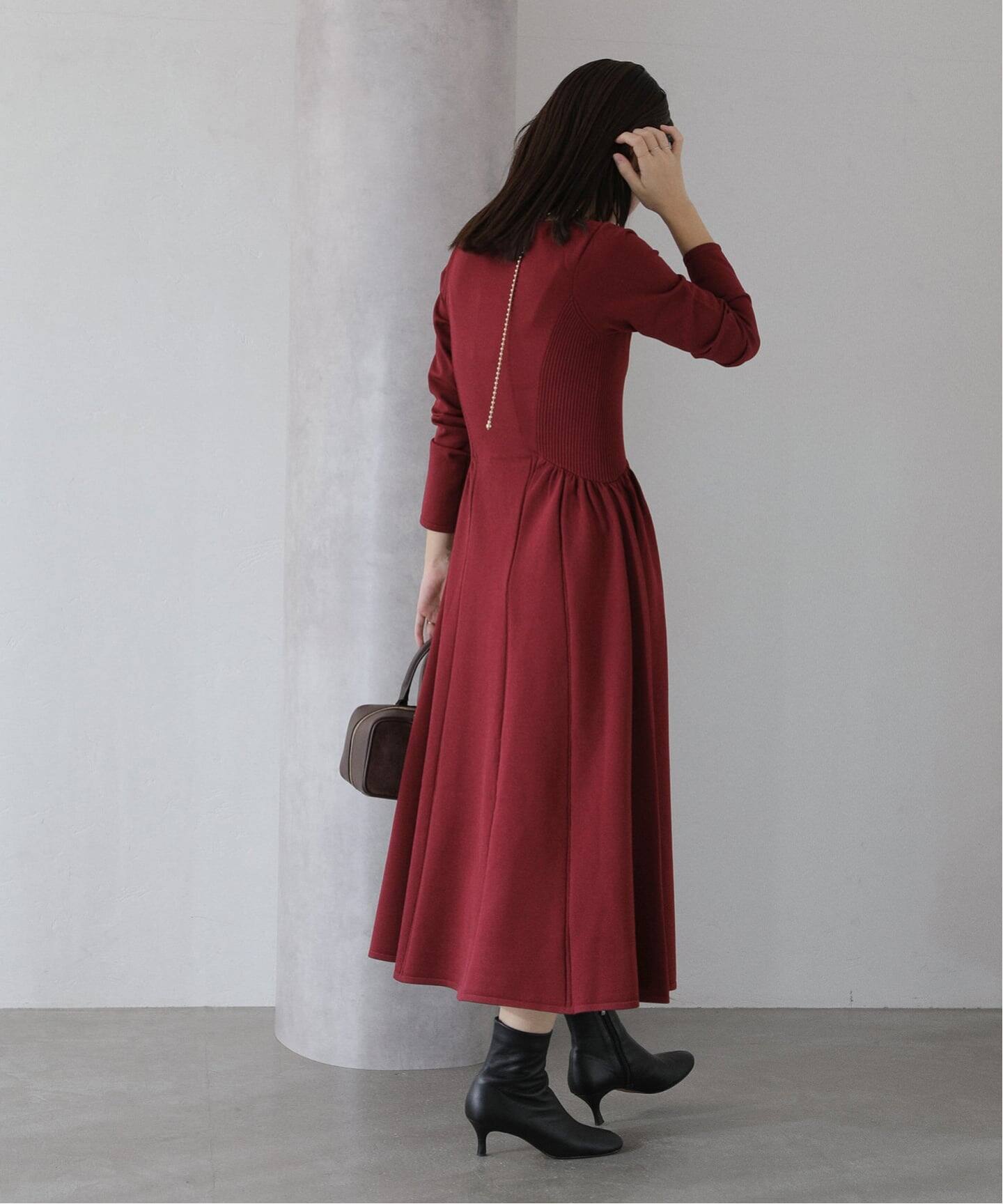 フィットフレアニットワンピース（ワンピース）｜La Totalite（ラ