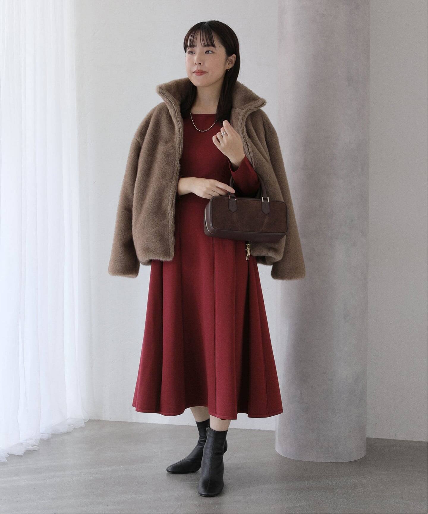 フィットフレアニットワンピース（ワンピース）｜La Totalite（ラ