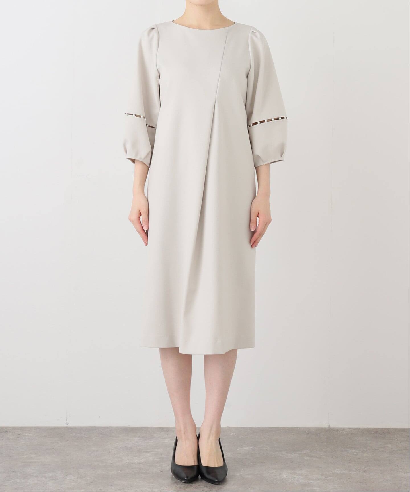 ラ トータリテ（La TOTALITE）/【洗える】パールスリーブサックワンピース 洗える】パールスリーブサックワンピース（ワンピース）｜La Totalite