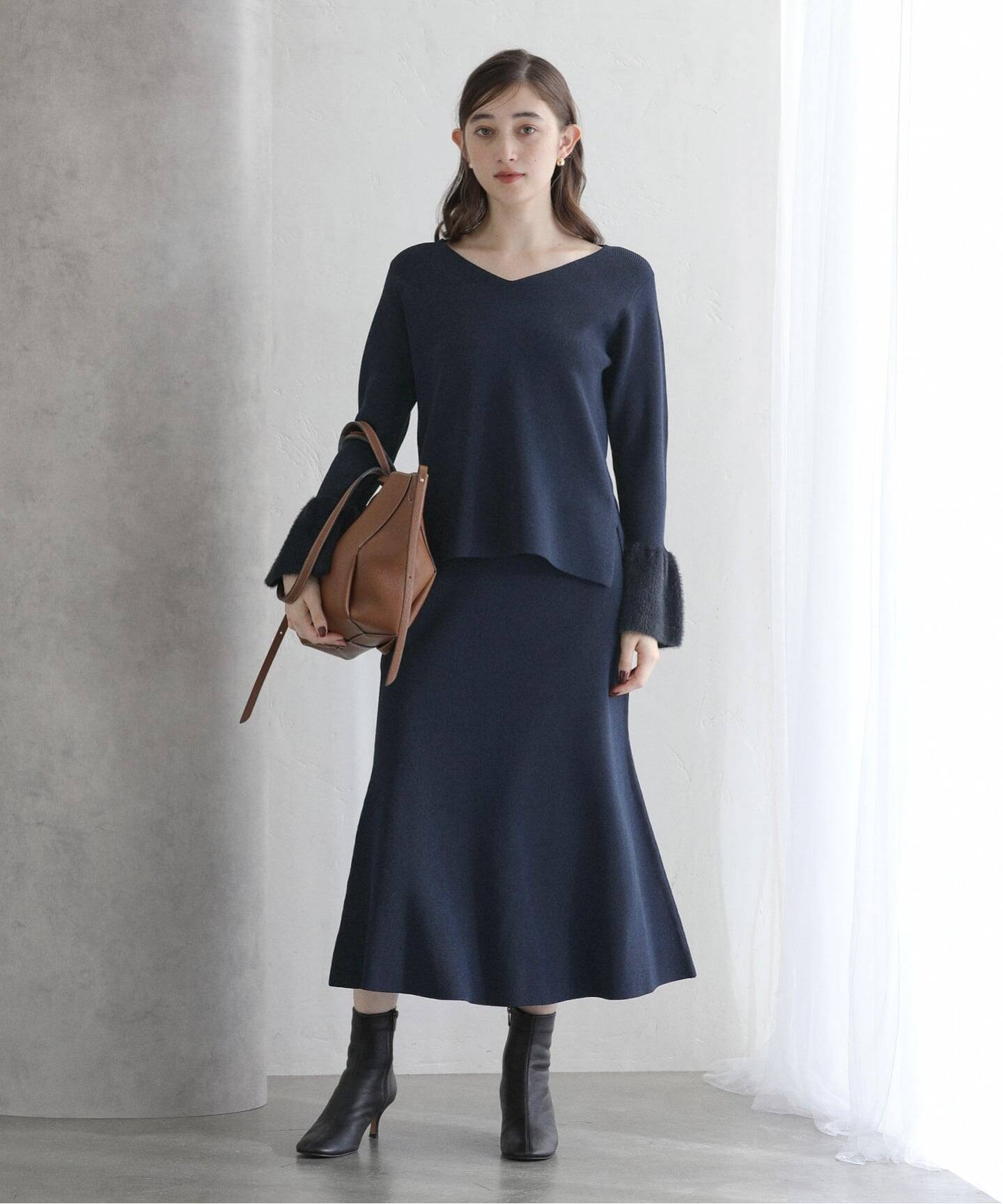 洗える】セットアップニット（ワンピース）｜La Totalite（ラ