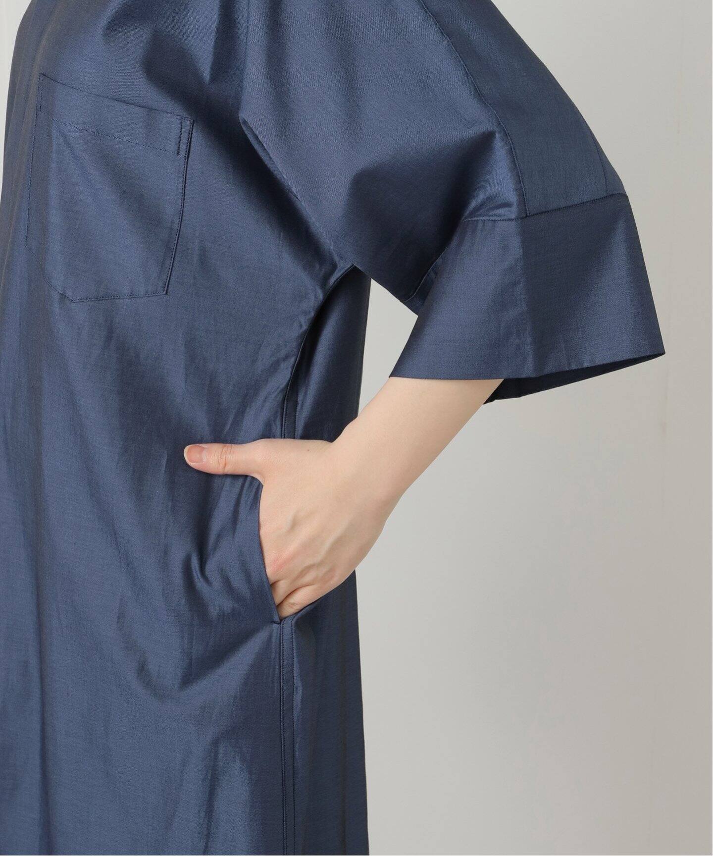 洗える】TICCA/ティッカ テント半袖シャツワンピース（ワンピース