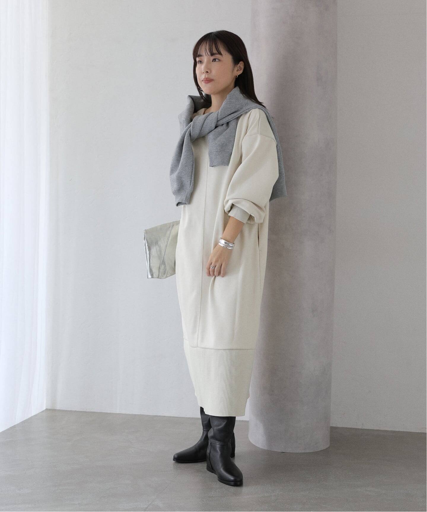 洗える】2WAYスエードワンピース（ワンピース）｜La Totalite（ラ