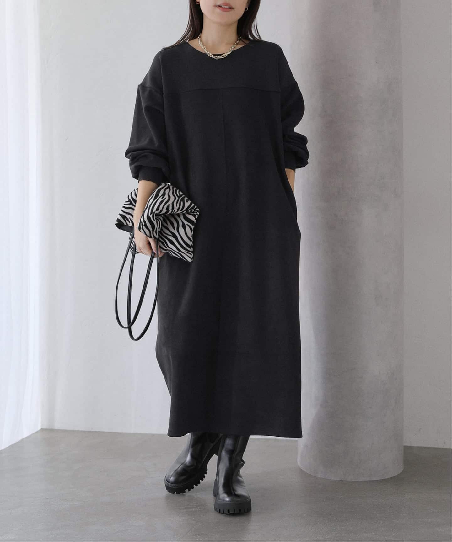 ラ トータリテ（La TOTALITE）/【洗える】2WAYスエードワンピース 洗える】2WAYスエードワンピース（ワンピース）｜La Totalite（ラ