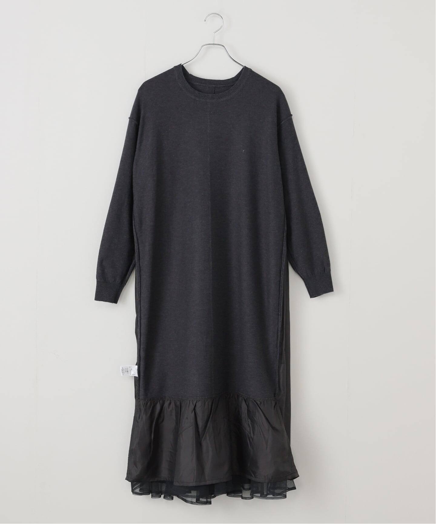 ラ トータリテ（La TOTALITE）/【洗える】TORRAZZO DONNA/トラッゾドンナ ニット×チュール ワンピース 洗える】TORRAZZO DONNA/トラッゾドンナ ニット×チュール ワンピース