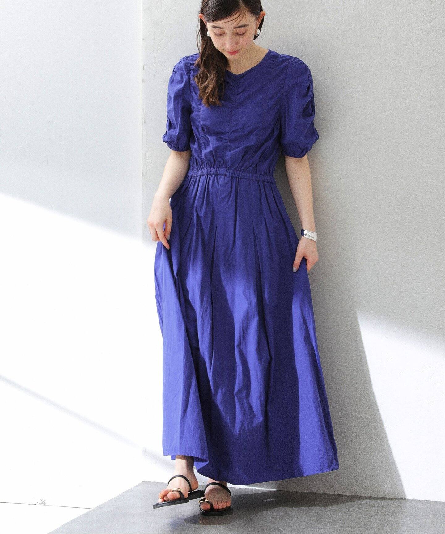 ne Quittez pas/ヌキテパ 】COTTON DOBBY DRESS（ワンピース）｜La 