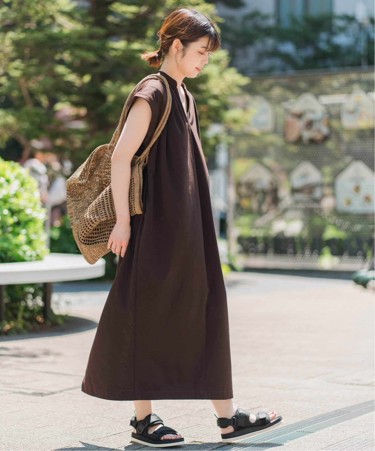 ★スピック＆スパン★リネンカフタンドレス Spick & Span｜《追加》リネンカフタンドレス | Rakuten Fashion