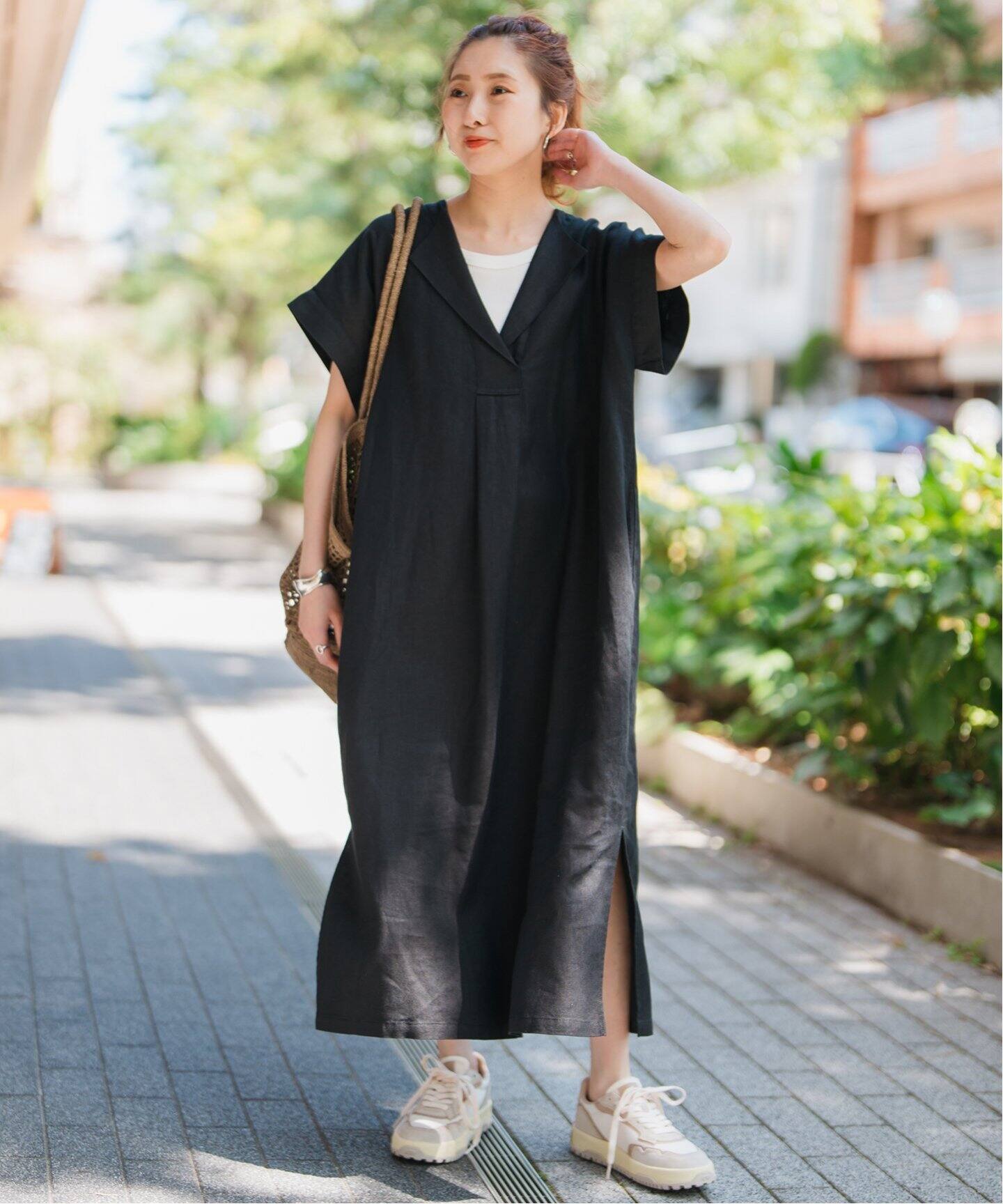 追加》リネンカフタンドレス（ワンピース）｜Spick and Span（スピック  