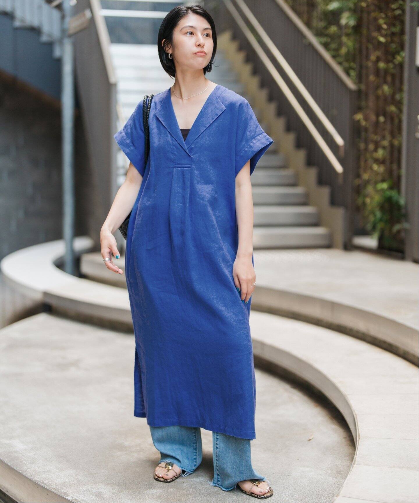 Spick and Span リネンカフタンドレス ブラック☆36 Spick and Span リネンカフタンドレス ブラック☆36 - メルカリ