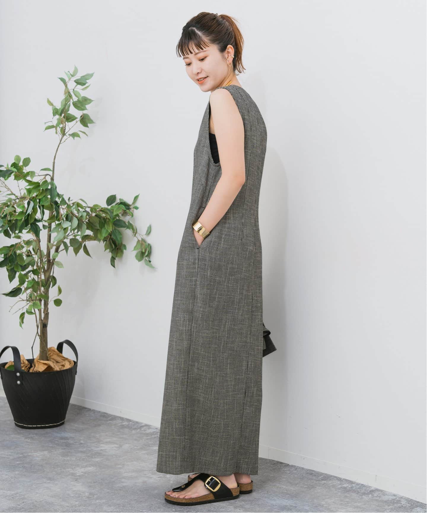 Spick and SpanカラミIラインワンピース カラミIラインワンピース（ワンピース）｜Spick and Span