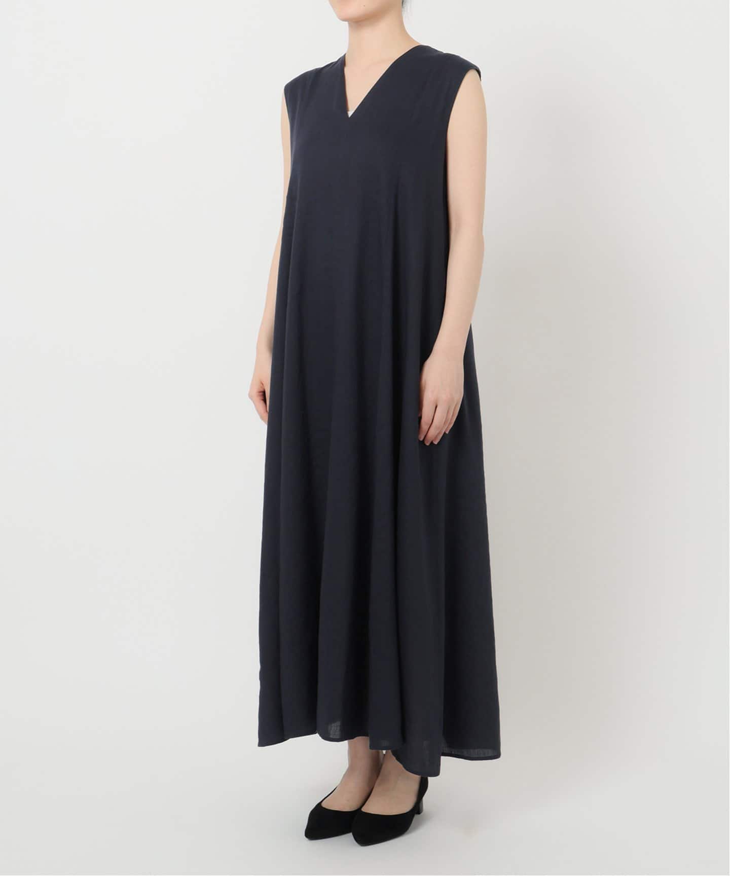spick&span リネンブレンド2wayフレアワンピース Spick＆Span ワンピース リネンブレンド2WAYフレアワンピース