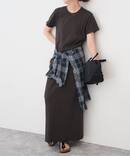 ドライツイストコットン天竺ワンピース