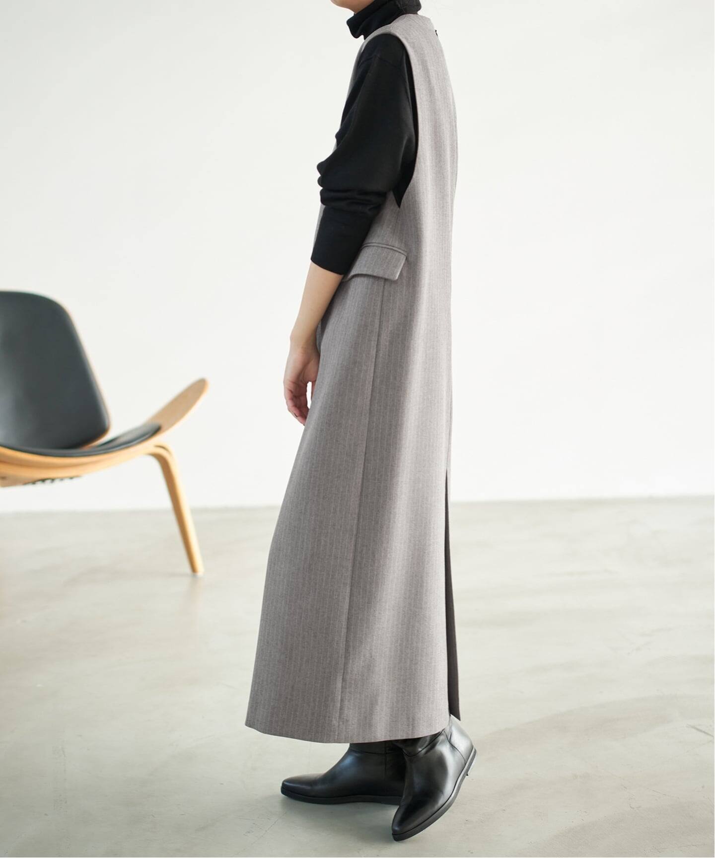 【期間限定値下】エストネーション・ダブルクロスVネックワンピース ESTNATION / ダブルクロスワンピース｜ESTNATION ONLINE STORE