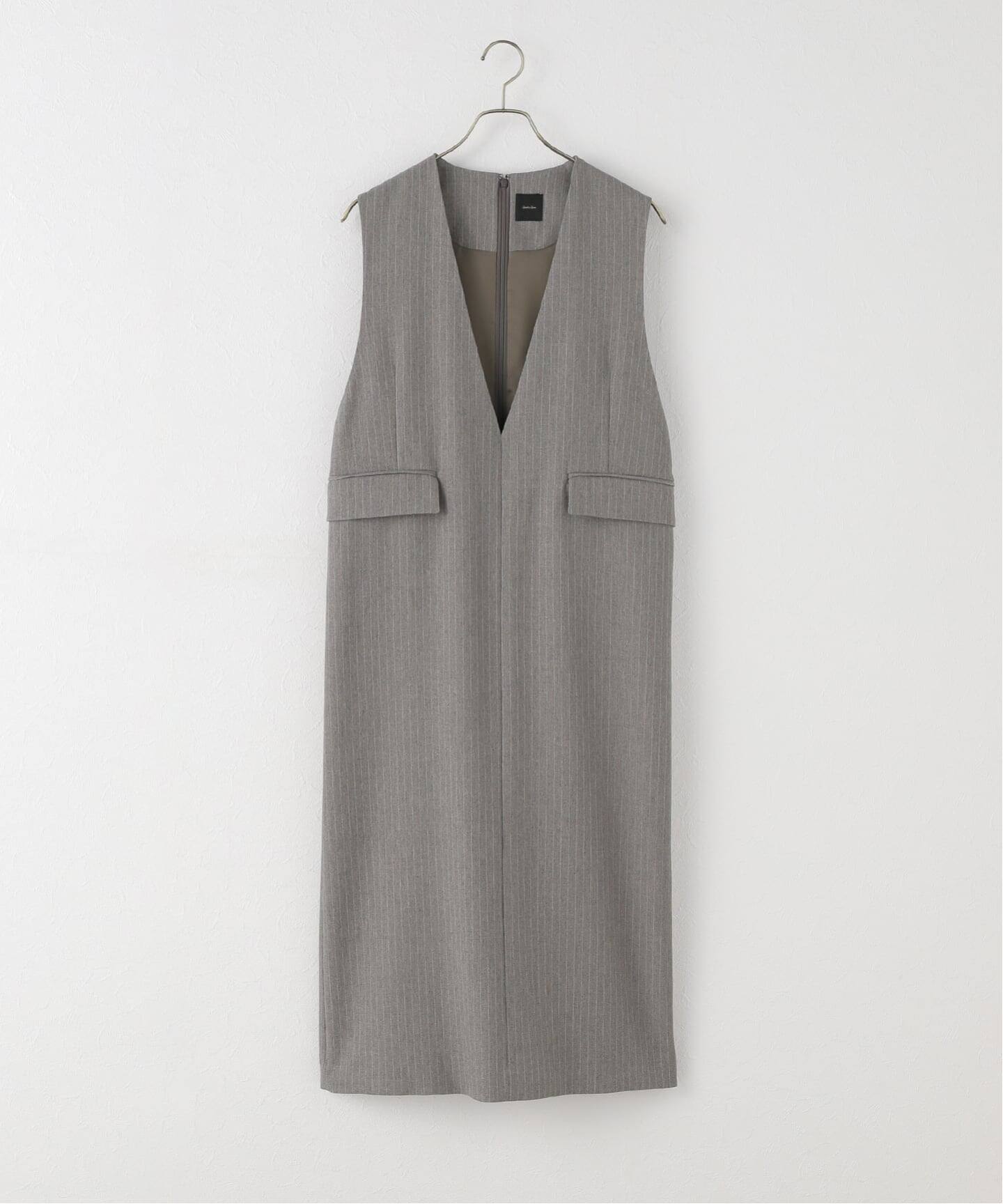 NOBLE T/WダブルクロスVネックワンピース◇ Noble（ノーブル）の