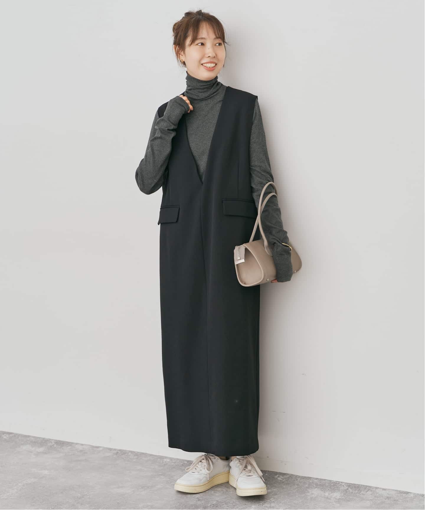 WEB限定 / 追加》ダブルクロスVネックワンピース（ワンピース）｜Spick