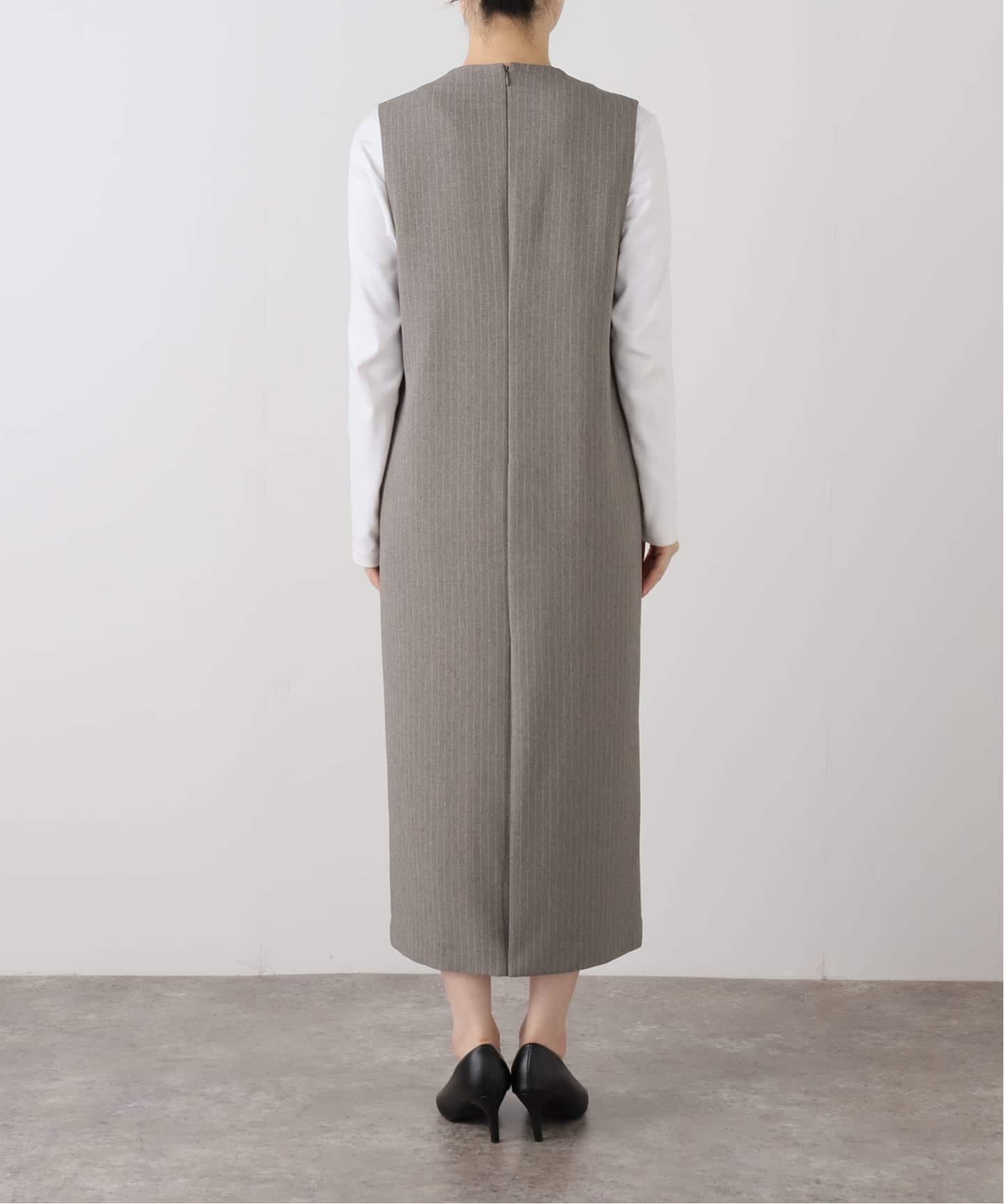 WEB限定 / 追加》ダブルクロスVネックワンピース（ワンピース）｜Spick