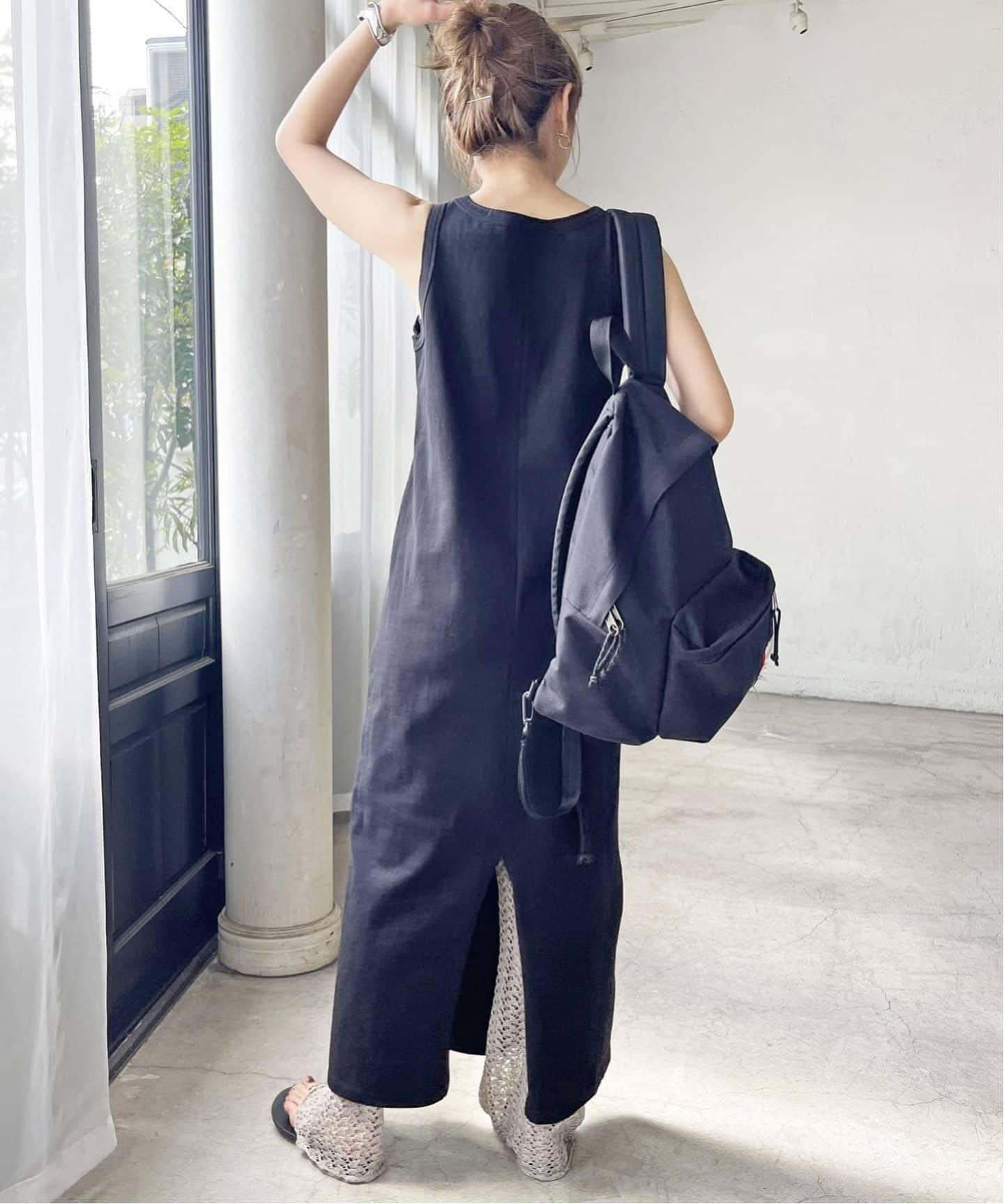Spic＆Span 天竺アメスリロングワンピース　ブラウン　38 Spick and Span 天竺アメスリロングワンピース ブラウン サイズ