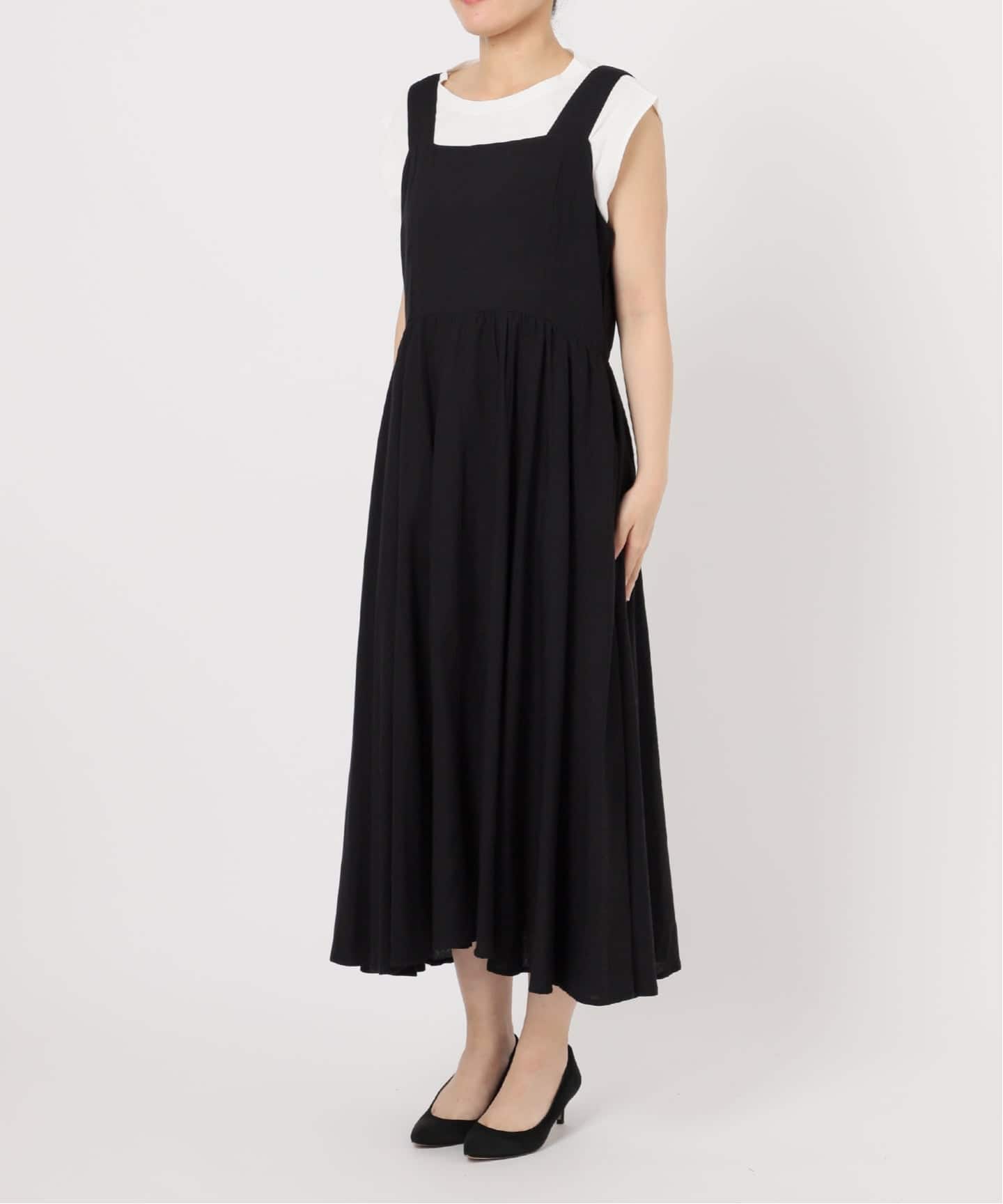 damie♡ 　Spick&Span スモッキングギャザーワンピース Spick&Span スモッキングギャザーワンピース スピックアンド
