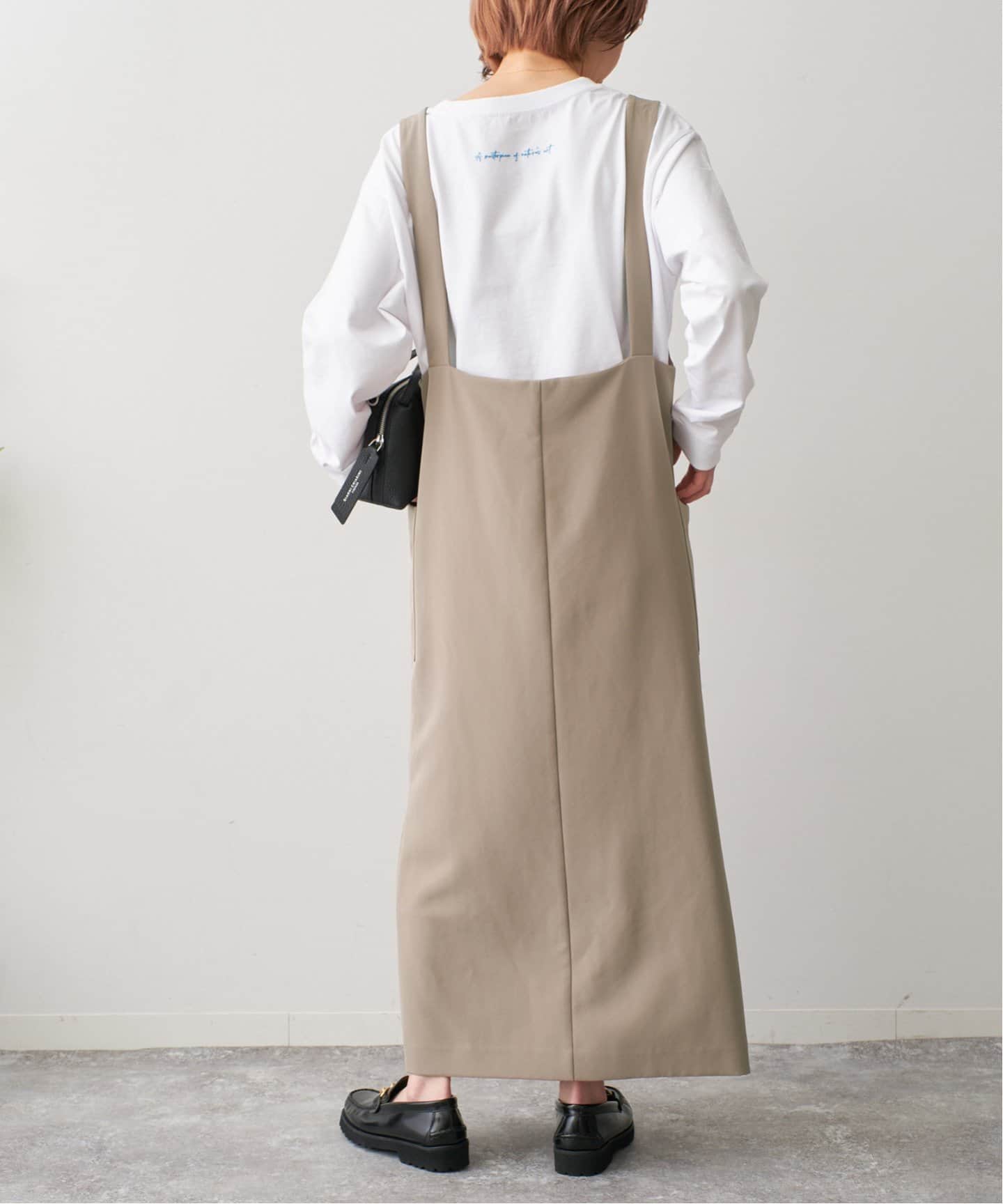 新品 スピック＆スパン／バックル付きダブルクロスジャンスカ バックル付きダブルクロスジャンスカ（ワンピース）｜Spick and