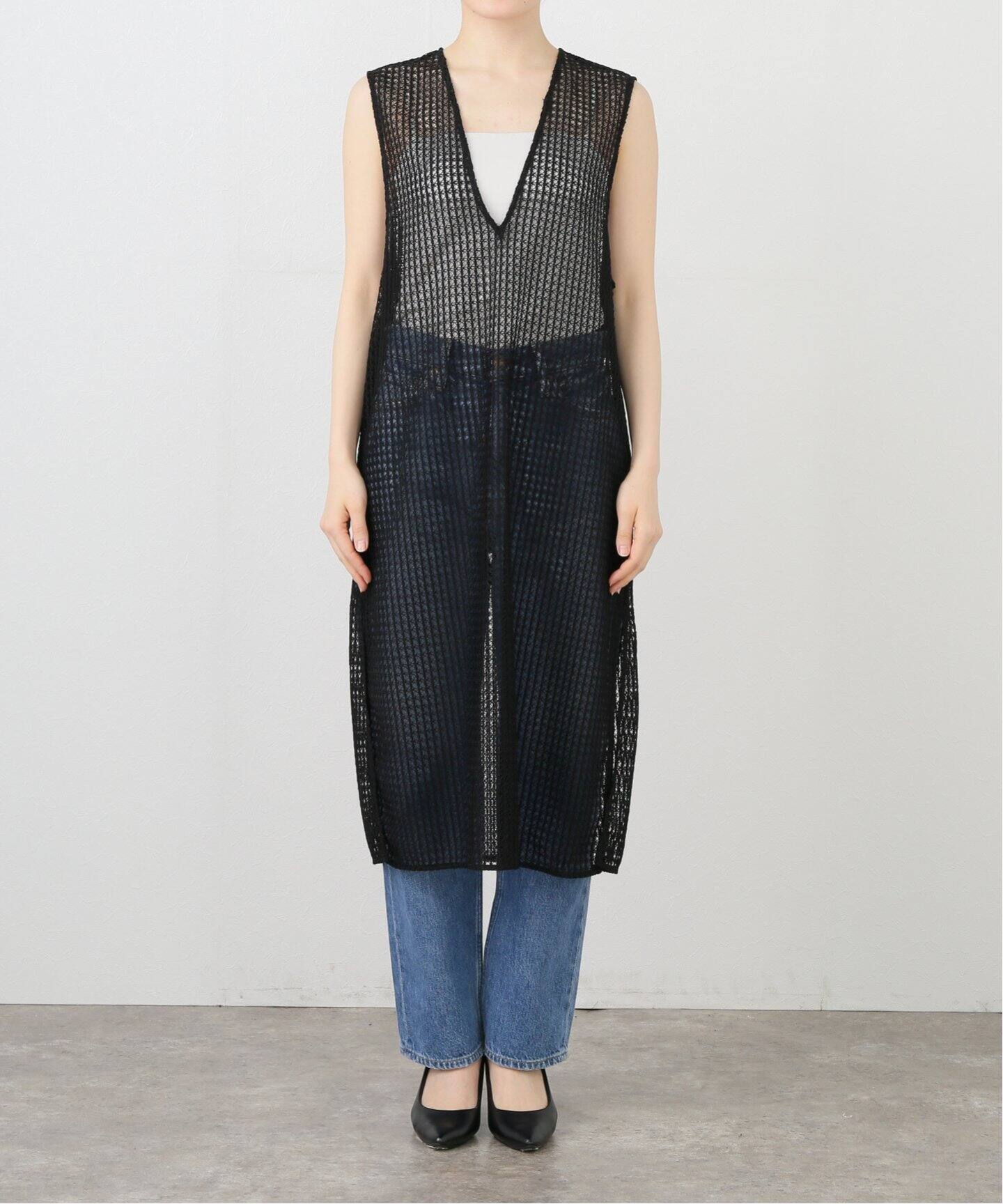 絡み織りメッシュレースベスト（ワンピース）｜Spick and Span