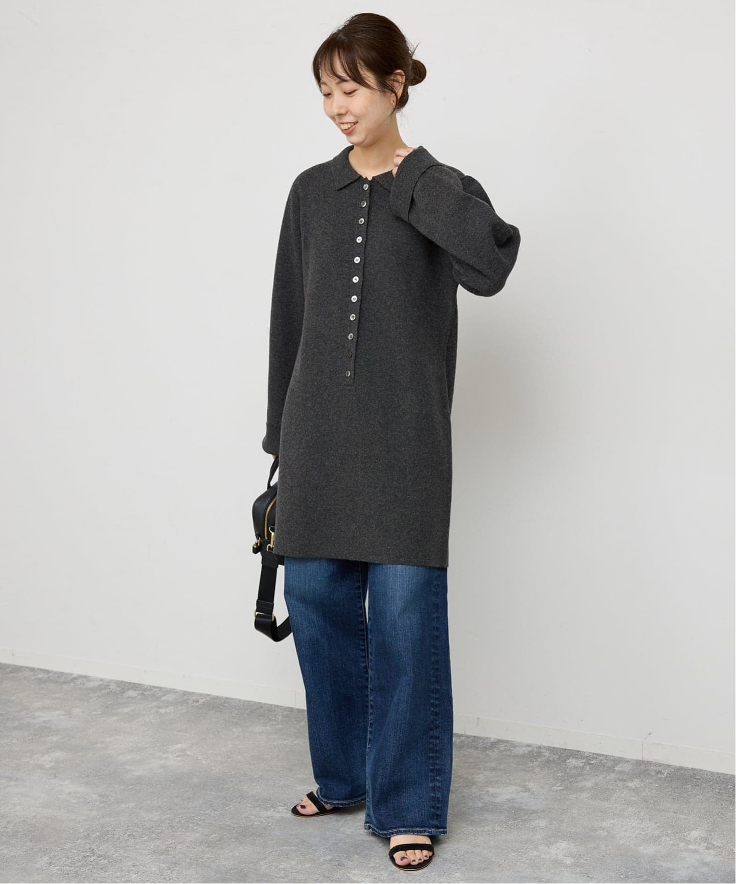 ポロシャツチュニックニットワンピ（ワンピース）｜Spick and Span