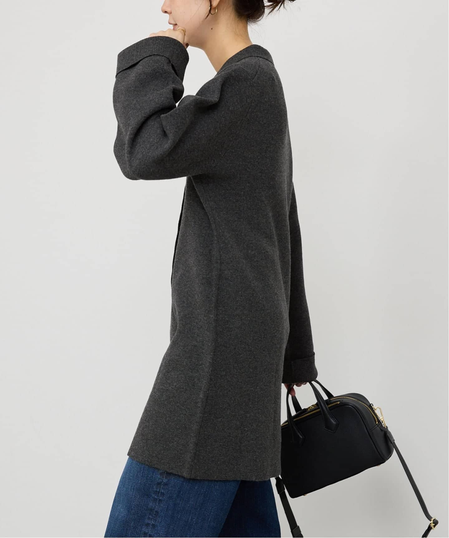 【美品】スピックアンドスパン/ポロシャツチュニックニットワンピ ポロシャツチュニックニットワンピ（ワンピース）｜Spick and Span