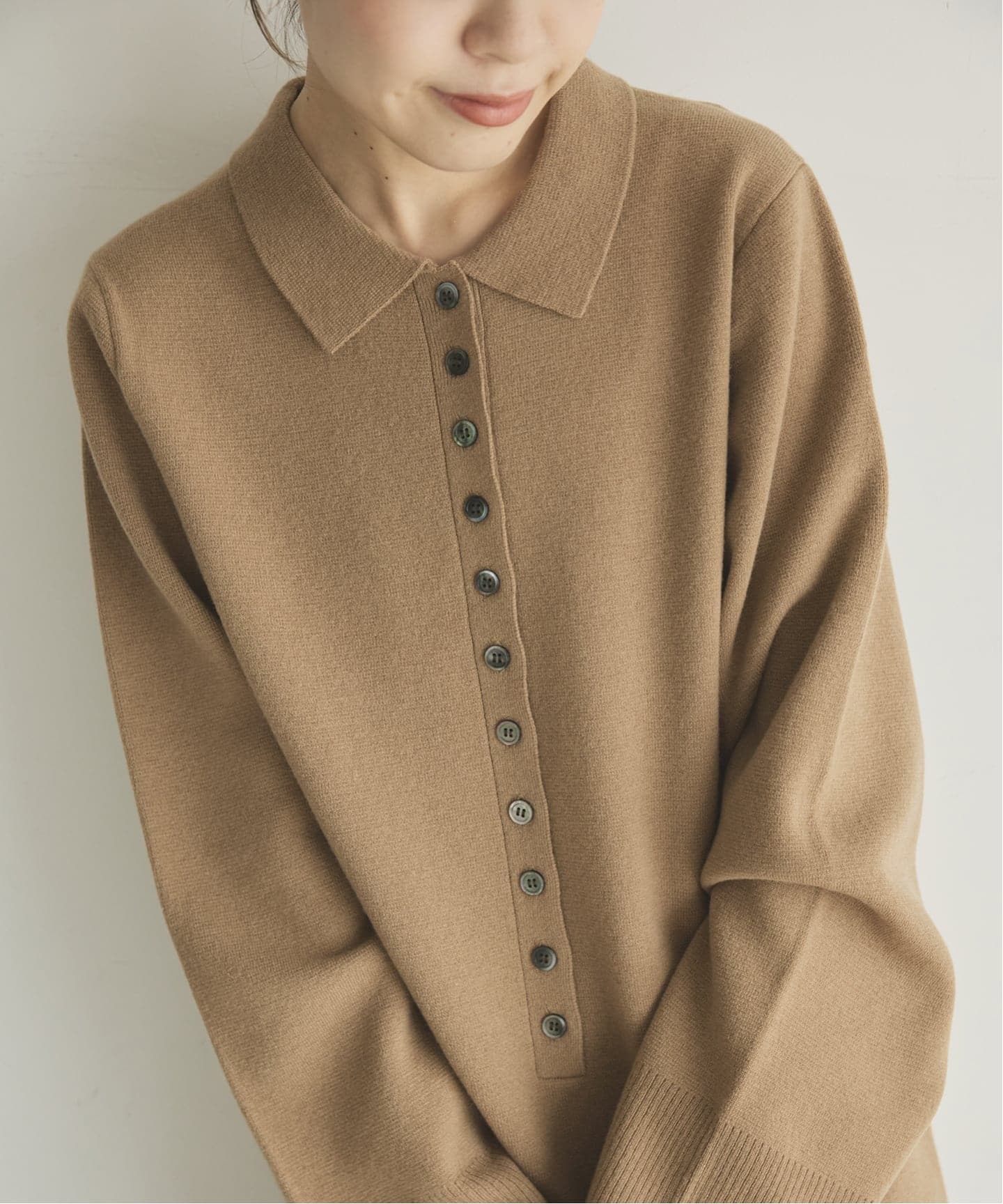 ポロシャツチュニックニットワンピ（ワンピース）｜Spick and Span