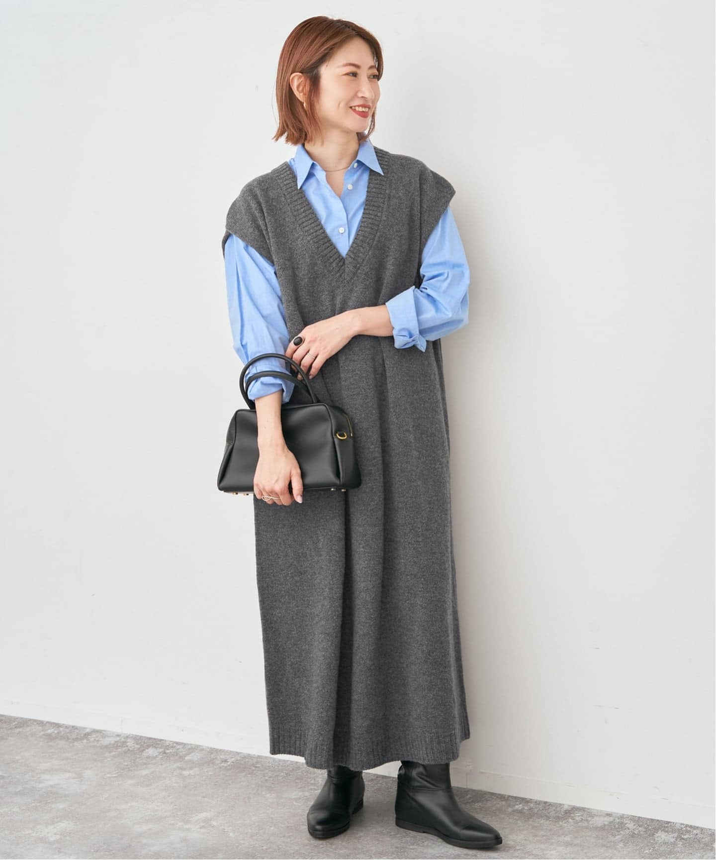 INGEBORG 専用です！ベスト&ニットワンピース✨ セール】 【OUTLET】ニットベスト+ワンピース （ロング・マキシ丈