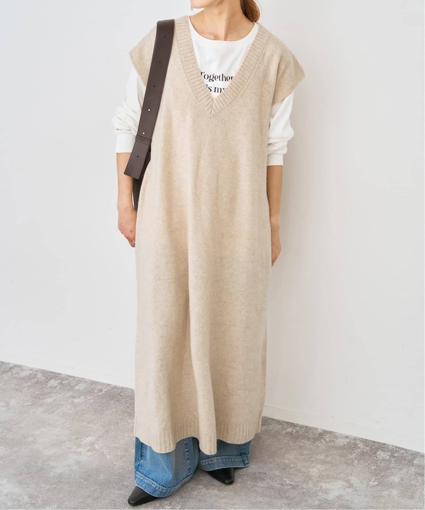 【美品】archivioベストニットワンピース ニットベストワンピース（ニットワンピース）｜Spick and Span