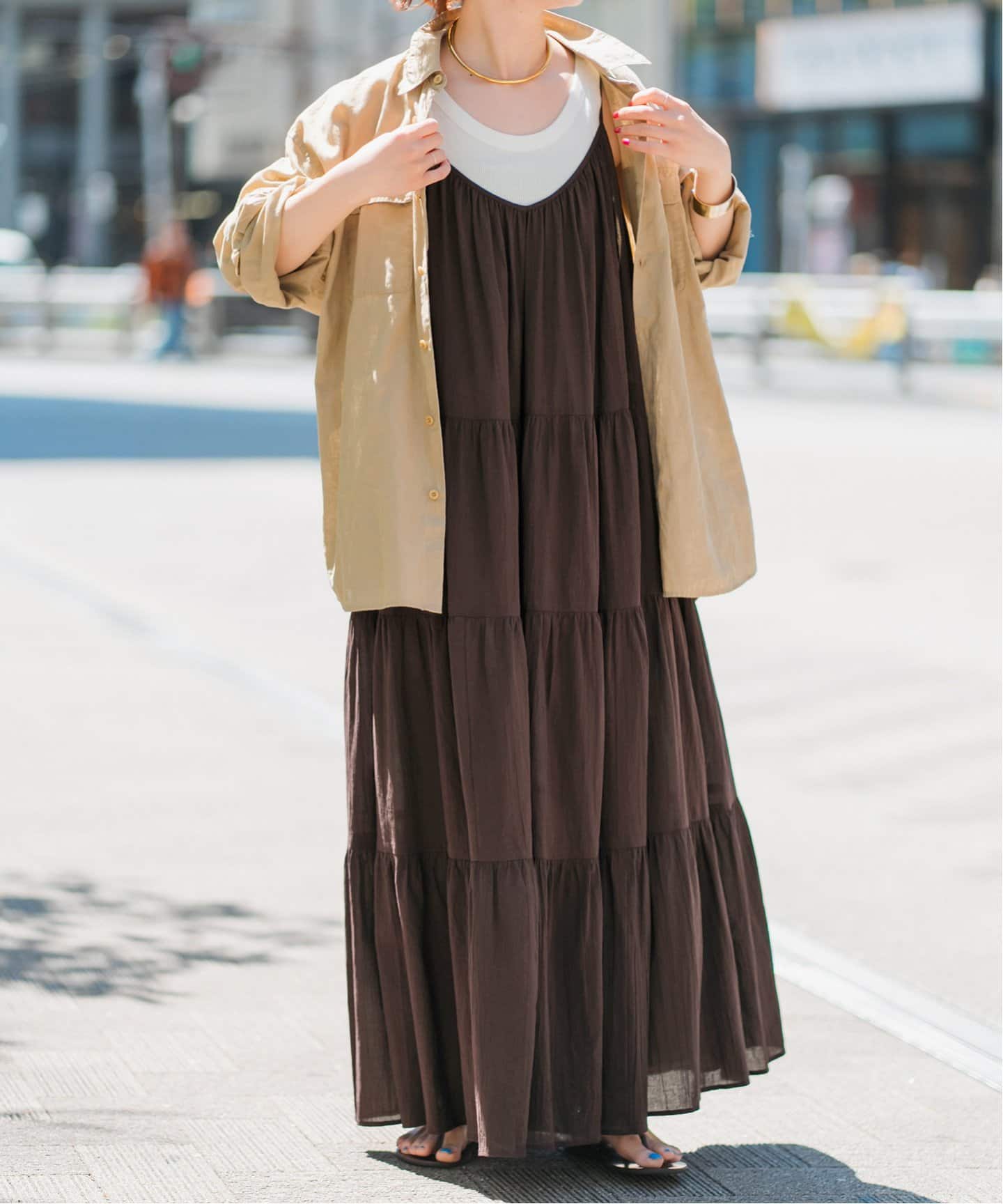 HYU 楊柳ティアードワンピース（ワンピース）｜Spick and Span