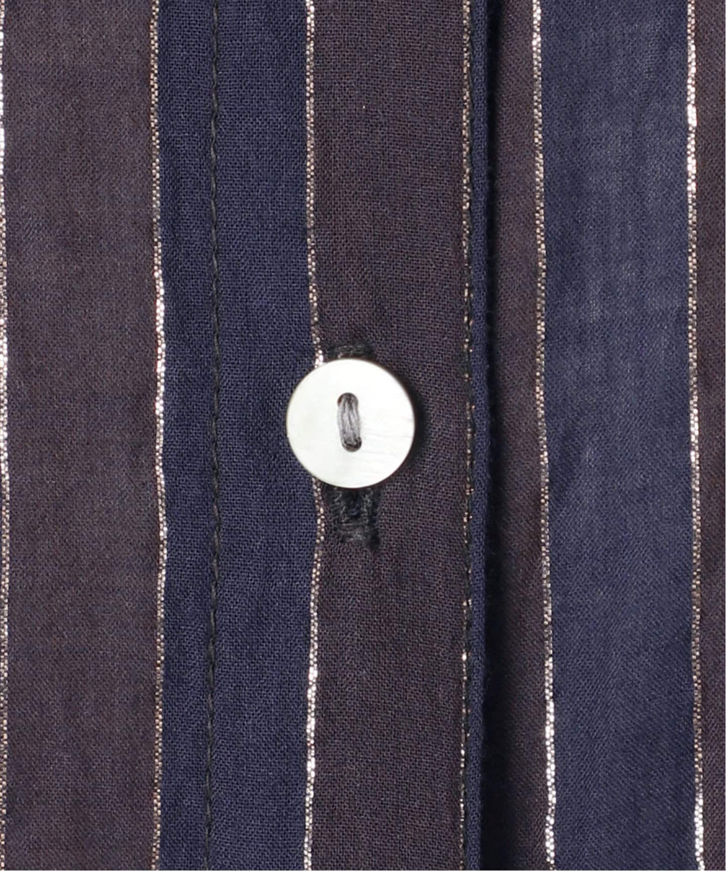 HYU ストライプギャザーシャツワンピース（ワンピース）｜Spick