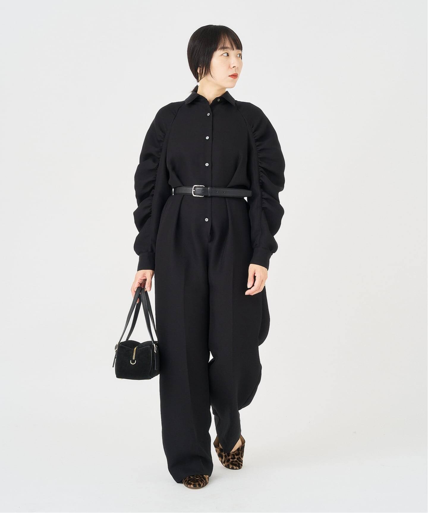 ギャザーソデシャツオールインワン（つなぎ／オールインワン）｜HARDY