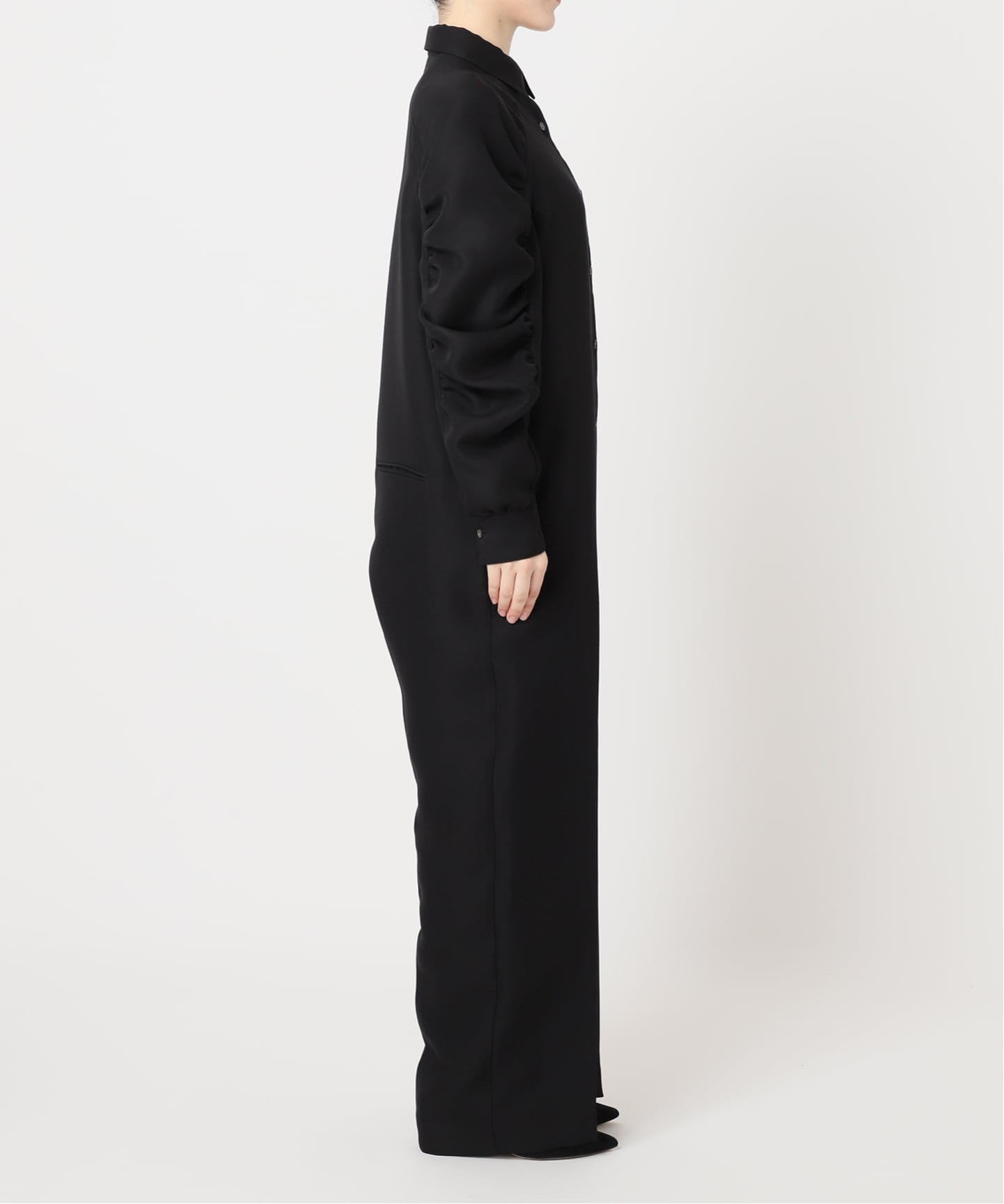 ギャザーソデシャツオールインワン（つなぎ／オールインワン）｜HARDY