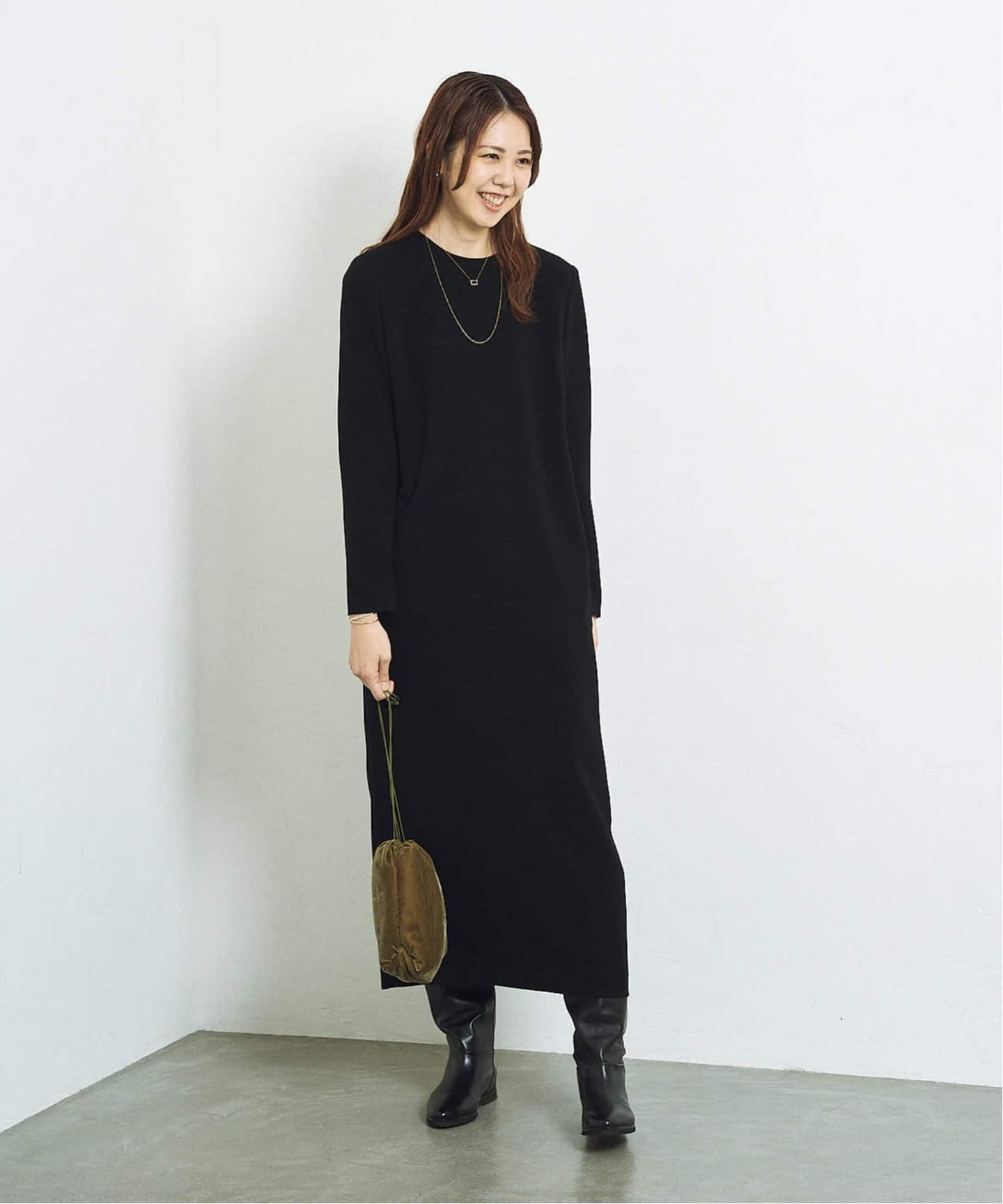 RE:ダブルクロスミニマルロングドレス7（ワンピース）｜HARDY NOIR