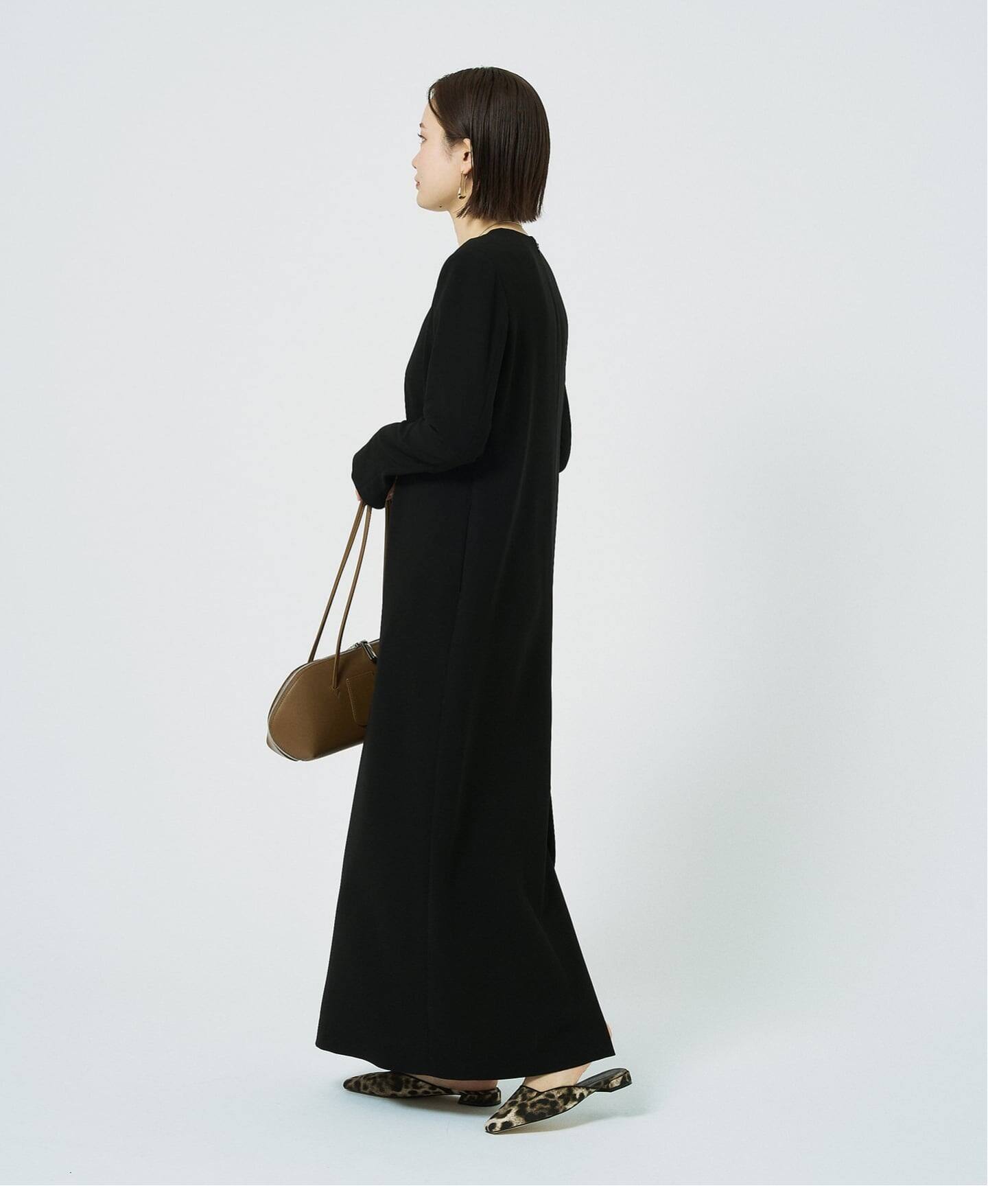 追加8》ダブルクロスミニマルロングドレス（ワンピース）｜HARDY
