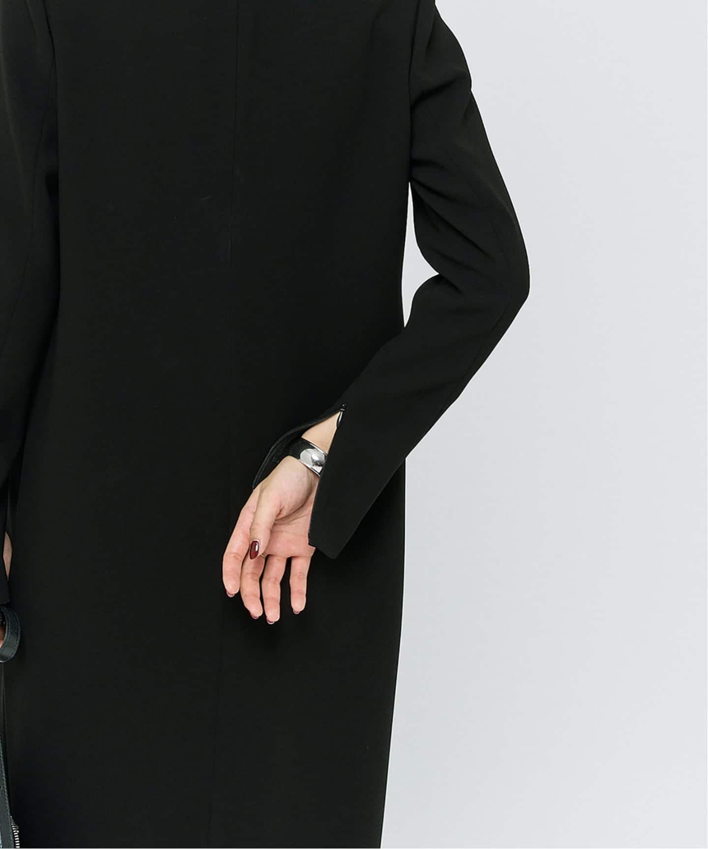 追加8》ダブルクロスミニマルロングドレス（ワンピース）｜HARDY NOIR