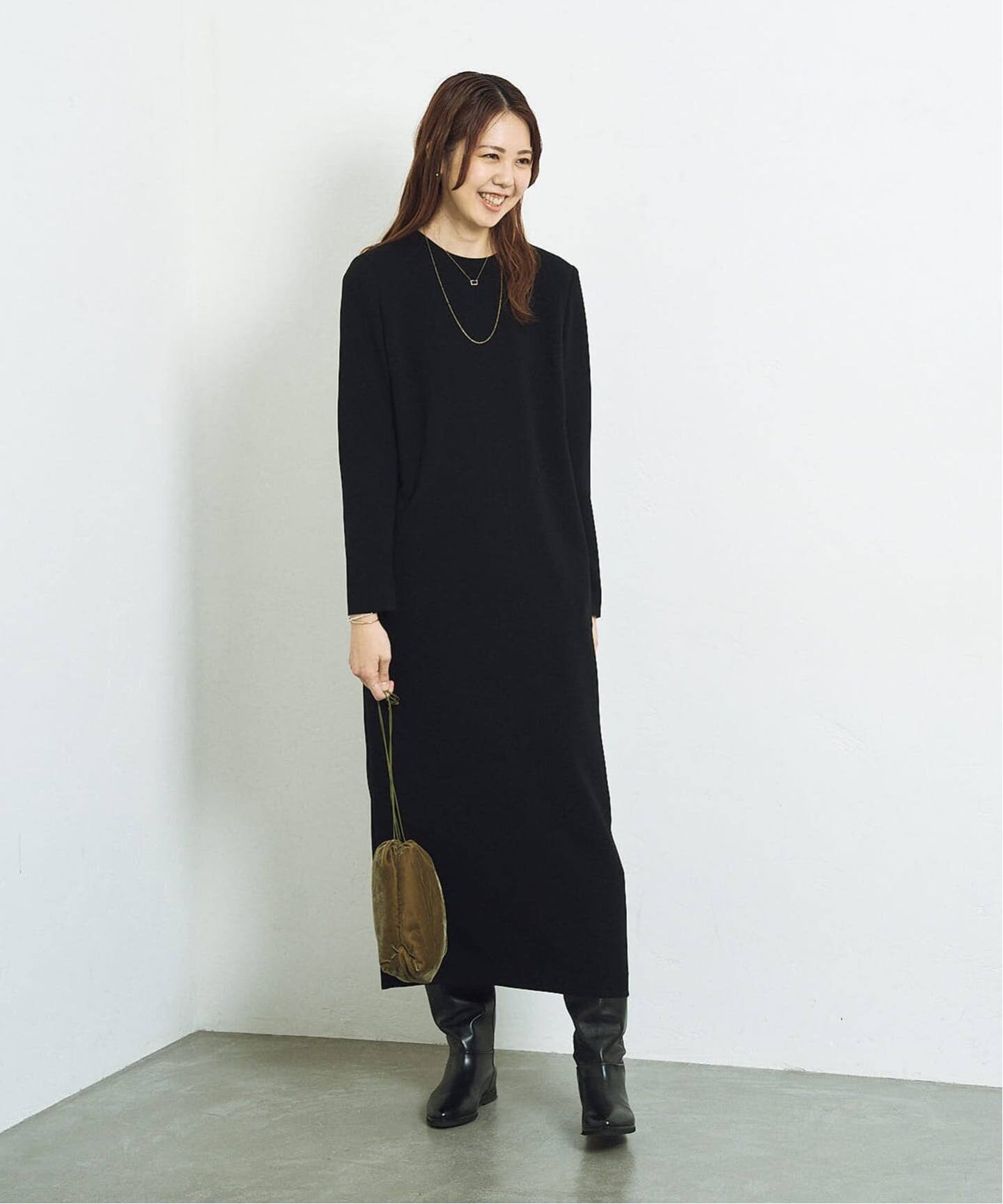 ダブルクロスミニマルロングドレス 追加8》ダブルクロスミニマルロングドレス（ワンピース）｜HARDY