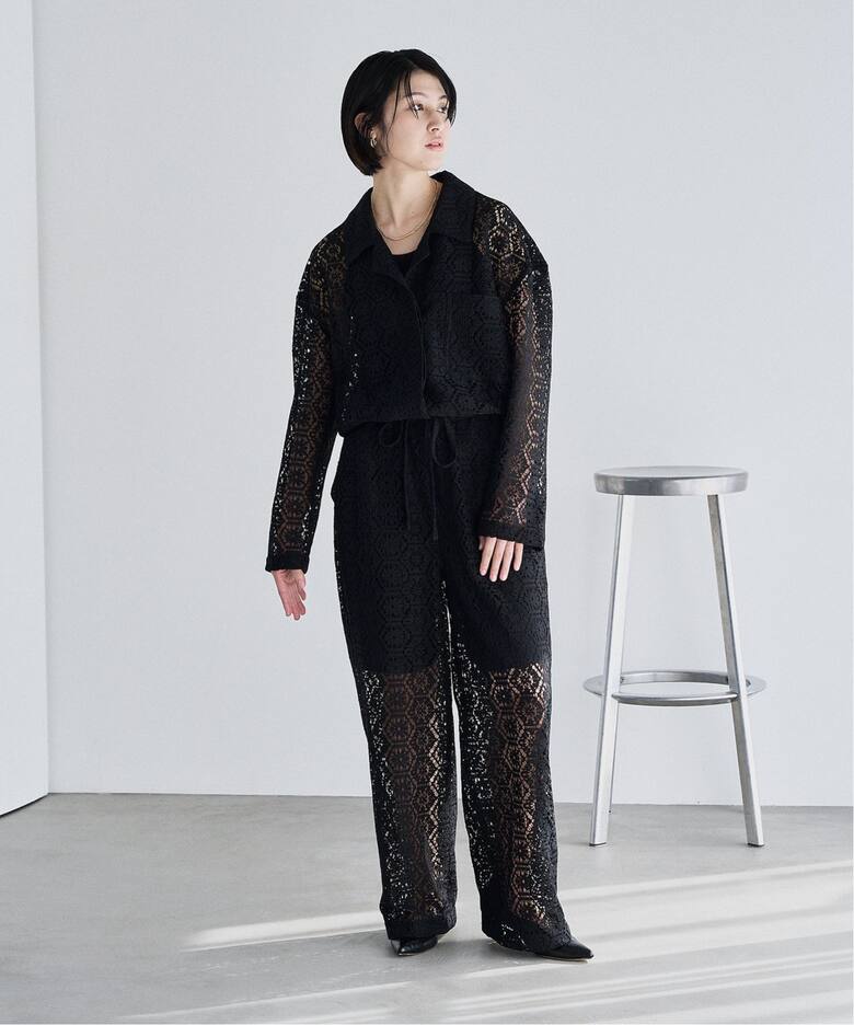 タイルレースジャンプスーツ（つなぎ／オールインワン）｜HARDY NOIR  