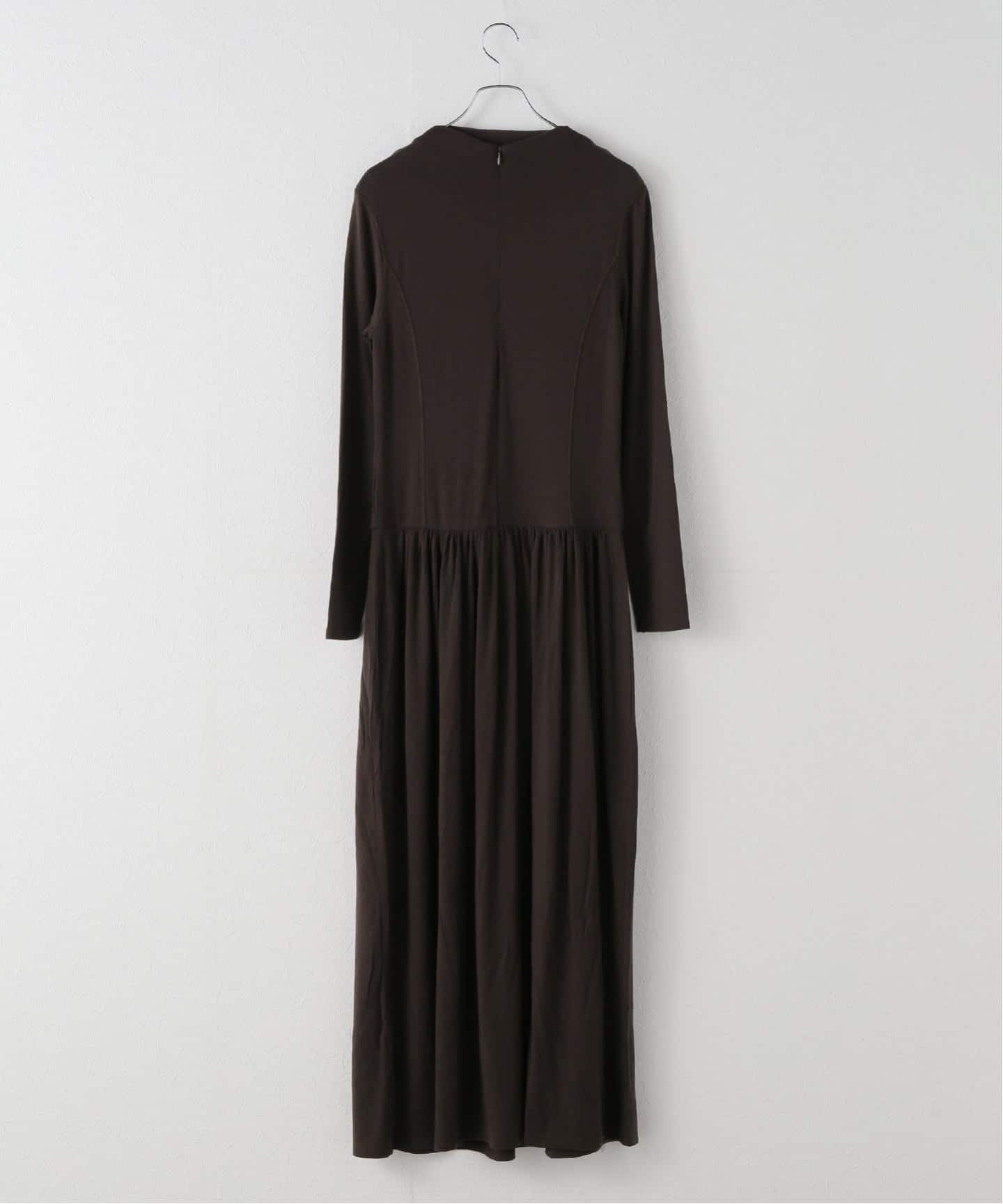 AMOMENTO / アモーメント MOCK NECK JERSEY DRESS（ワンピース