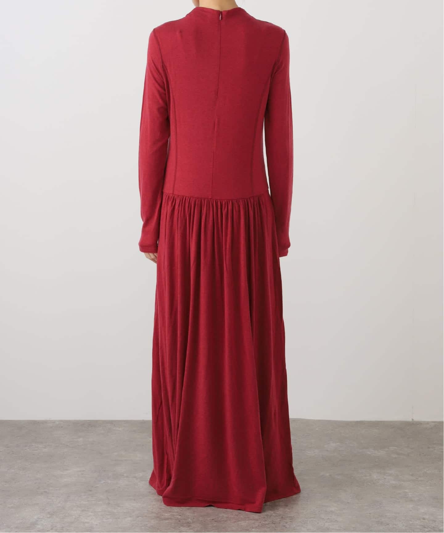 AMOMENTO / アモーメント MOCK NECK JERSEY DRESS（ワンピース