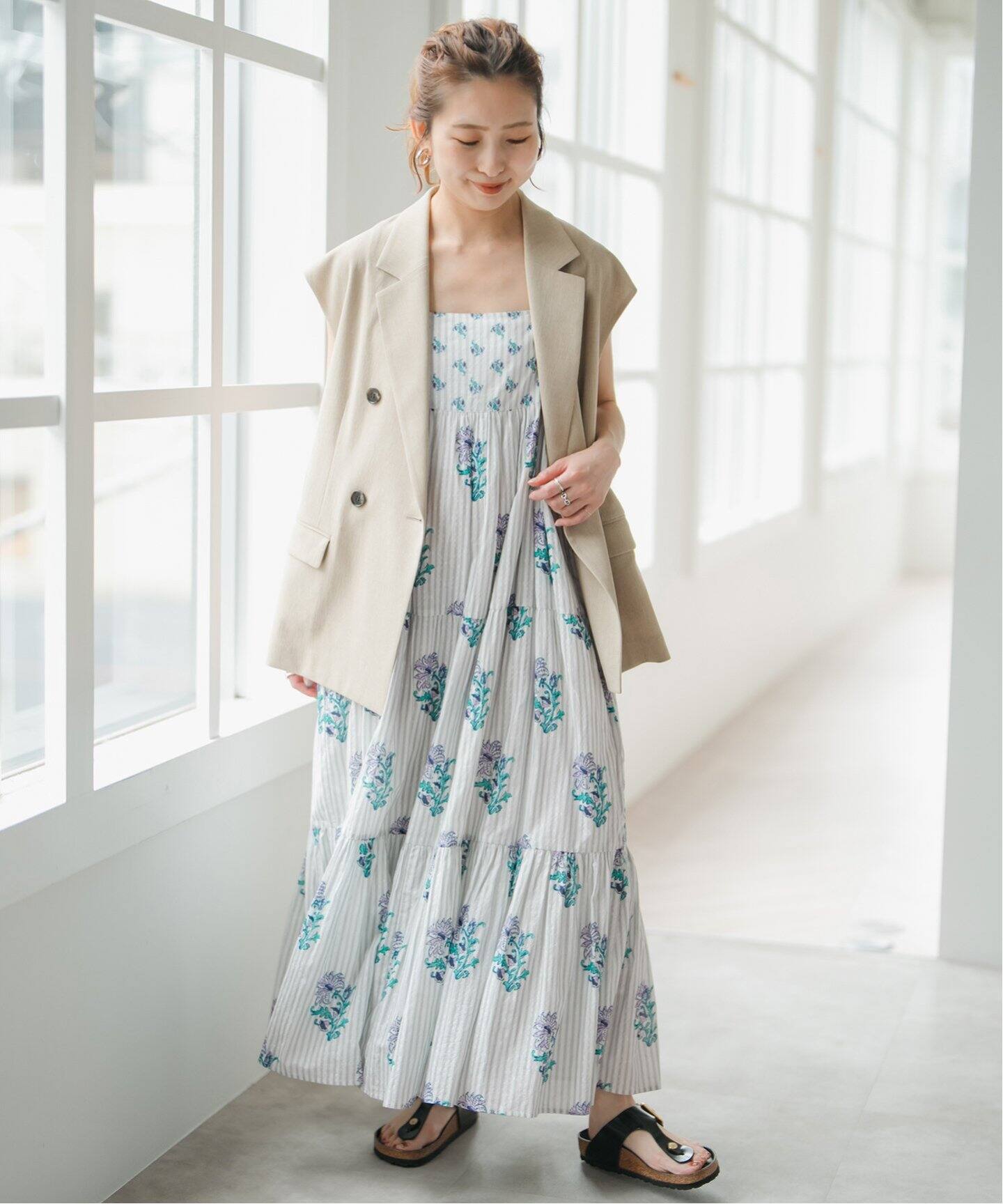 予約》ne Quittez pas / ヌキテパ COTTON JACQUARD LILY PRIN 