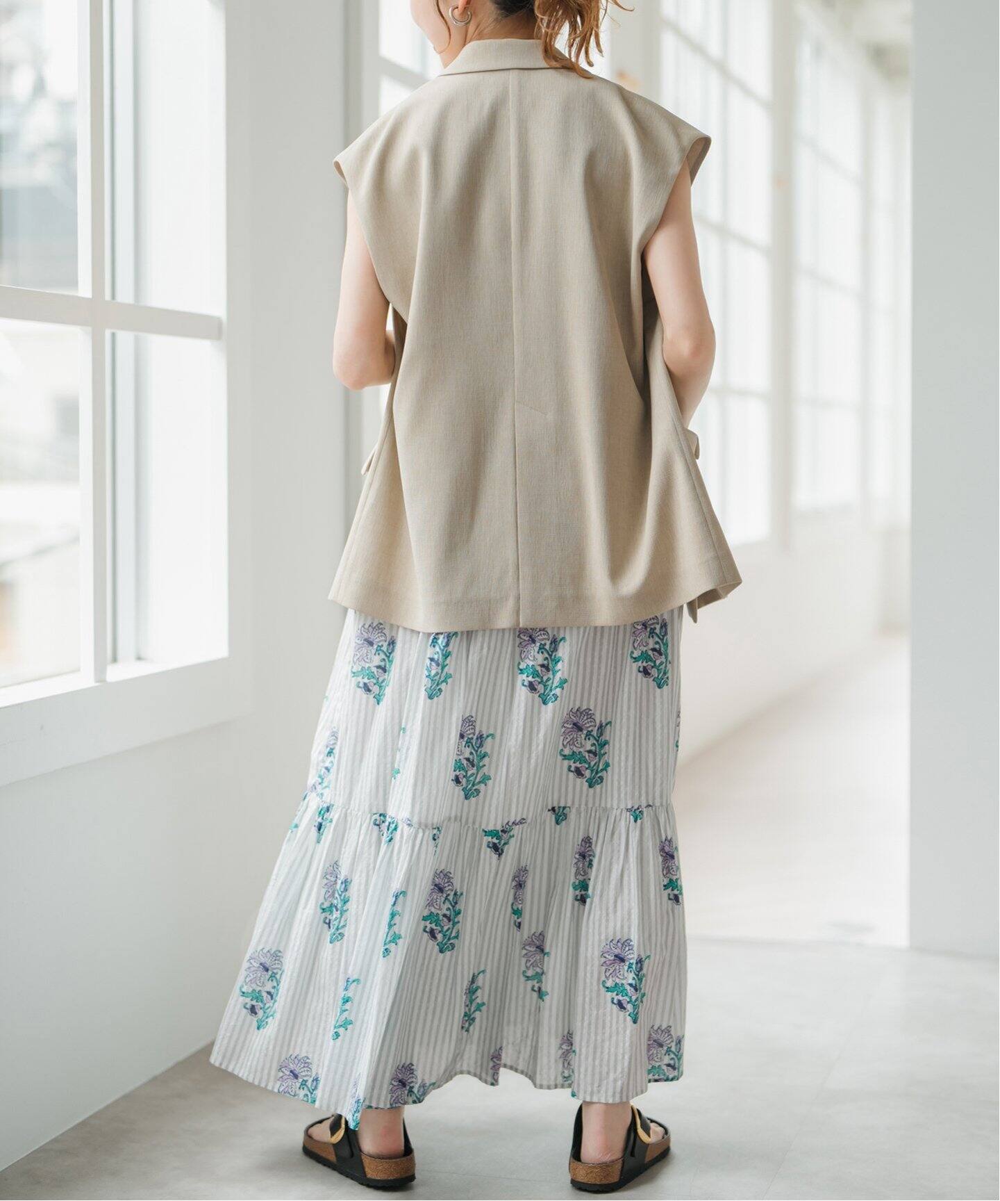 予約》ne Quittez pas / ヌキテパ COTTON JACQUARD LILY PRIN  